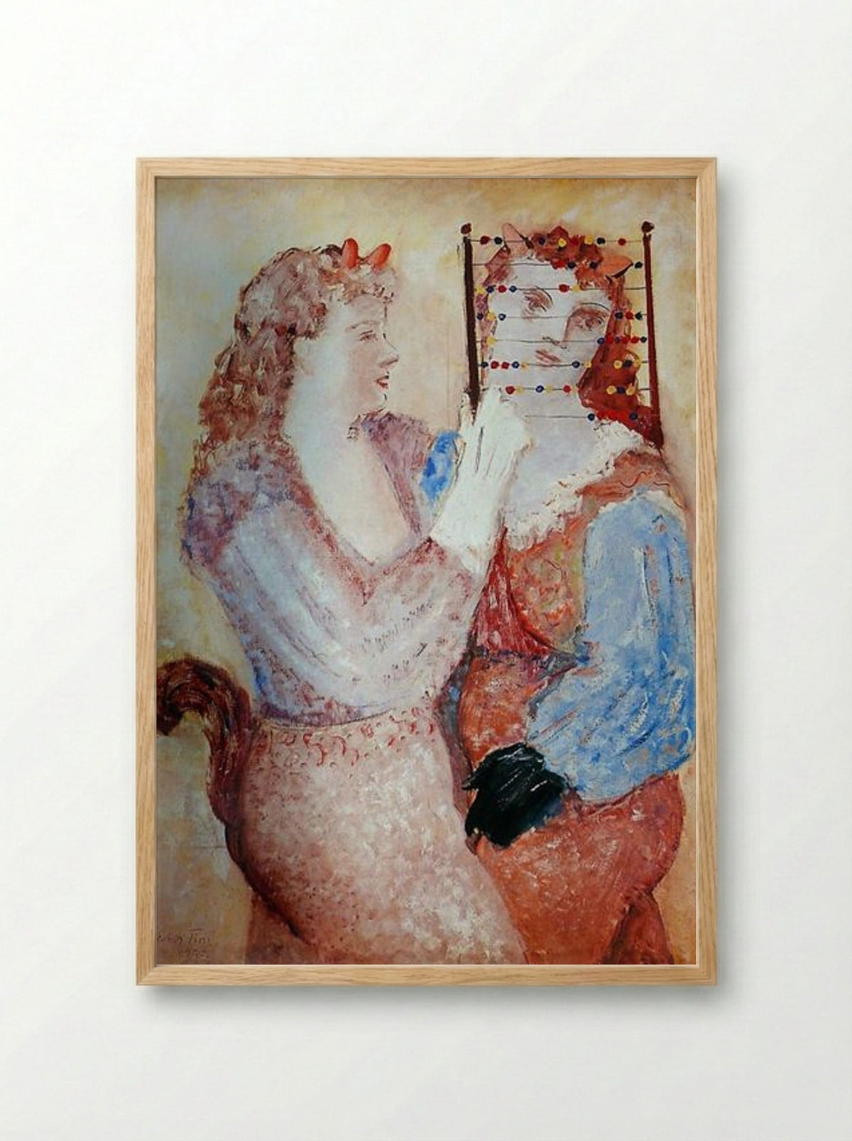Girl Friends - Leonor Fini - Framed Print Wood
