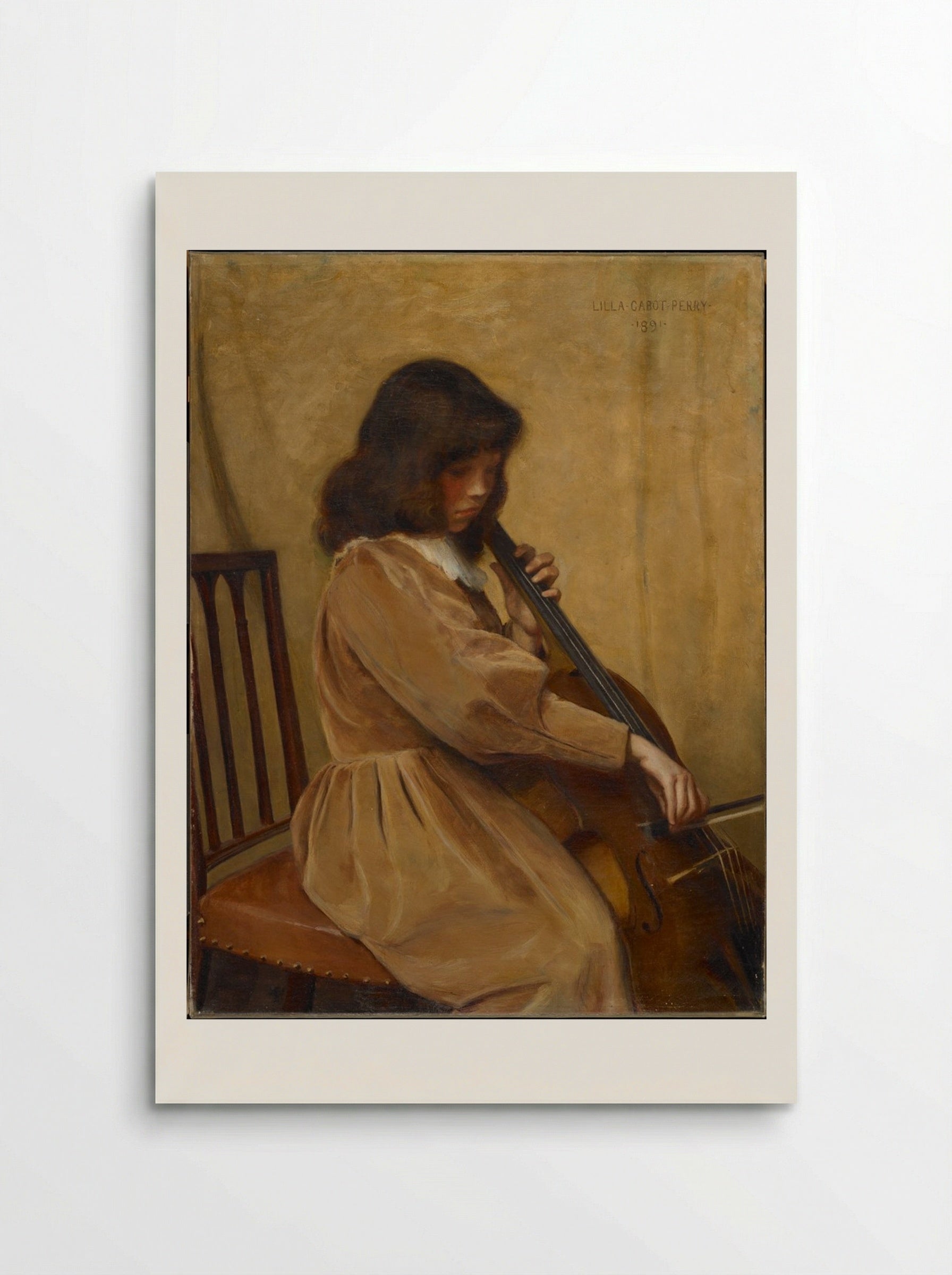 Girl Playing a Cello - Lilla Cabot Perry - Poster