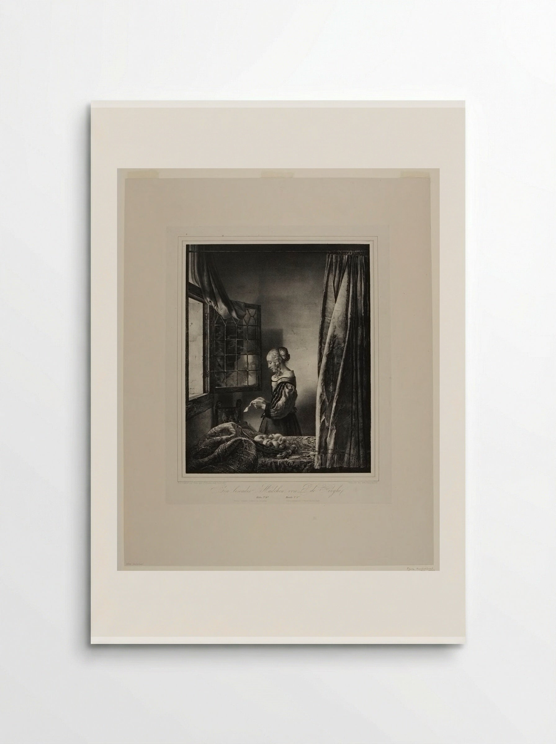 Girl Reading at the Window - Franz Hanfstaengl - Poster