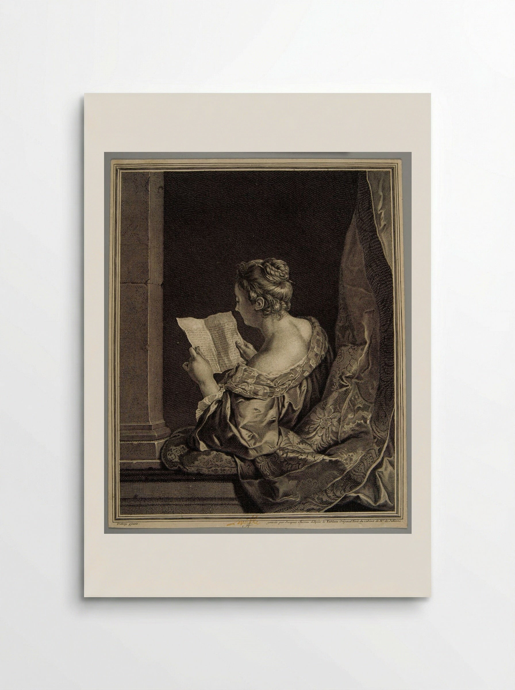 Girl Reading - Jacques Chereau - Poster