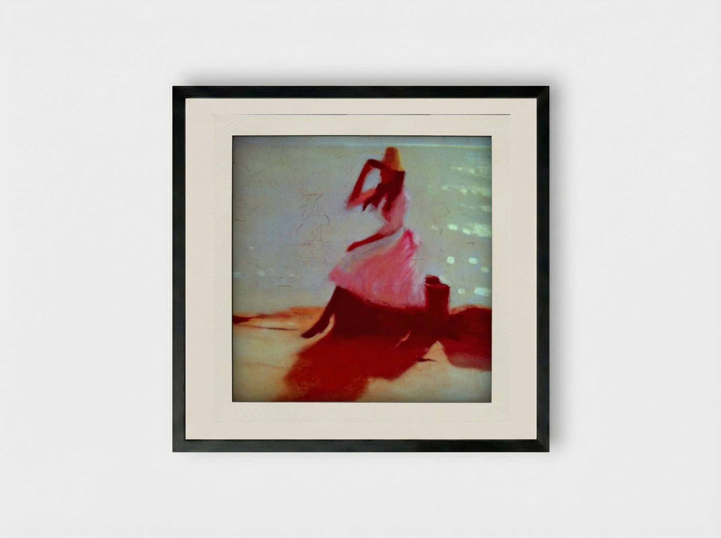 Girl at the Beach - Philip Wilson Steer - Framed Print Black