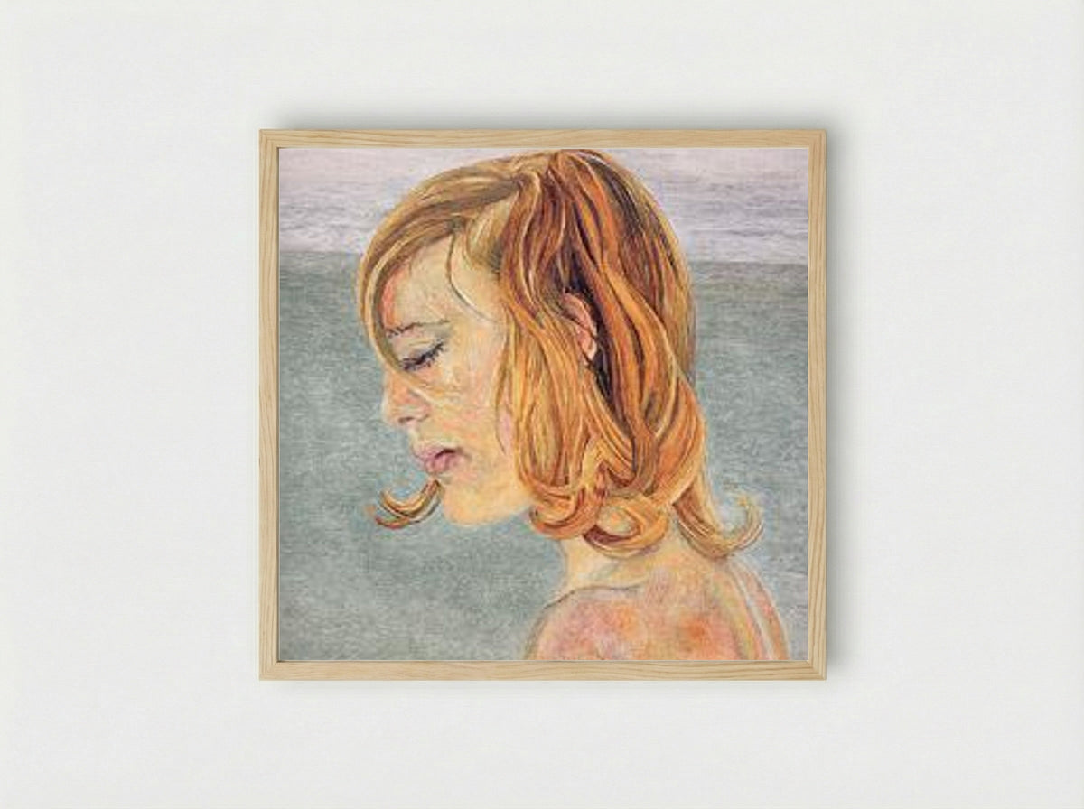 Girl by the Sea - Lucian Freud - Framed Print Wood