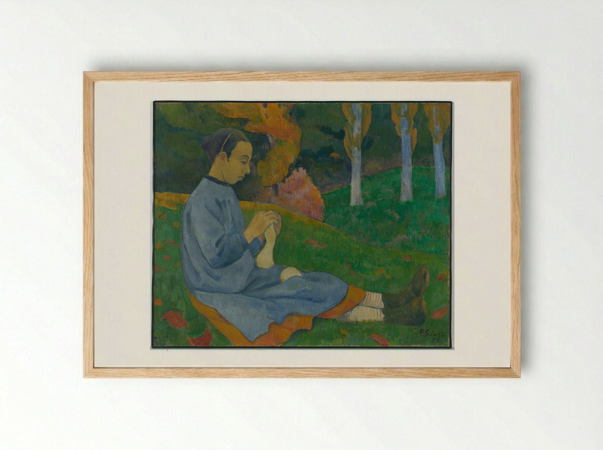 Girl from Savoy - Paul Sérusier - Framed Print Wood