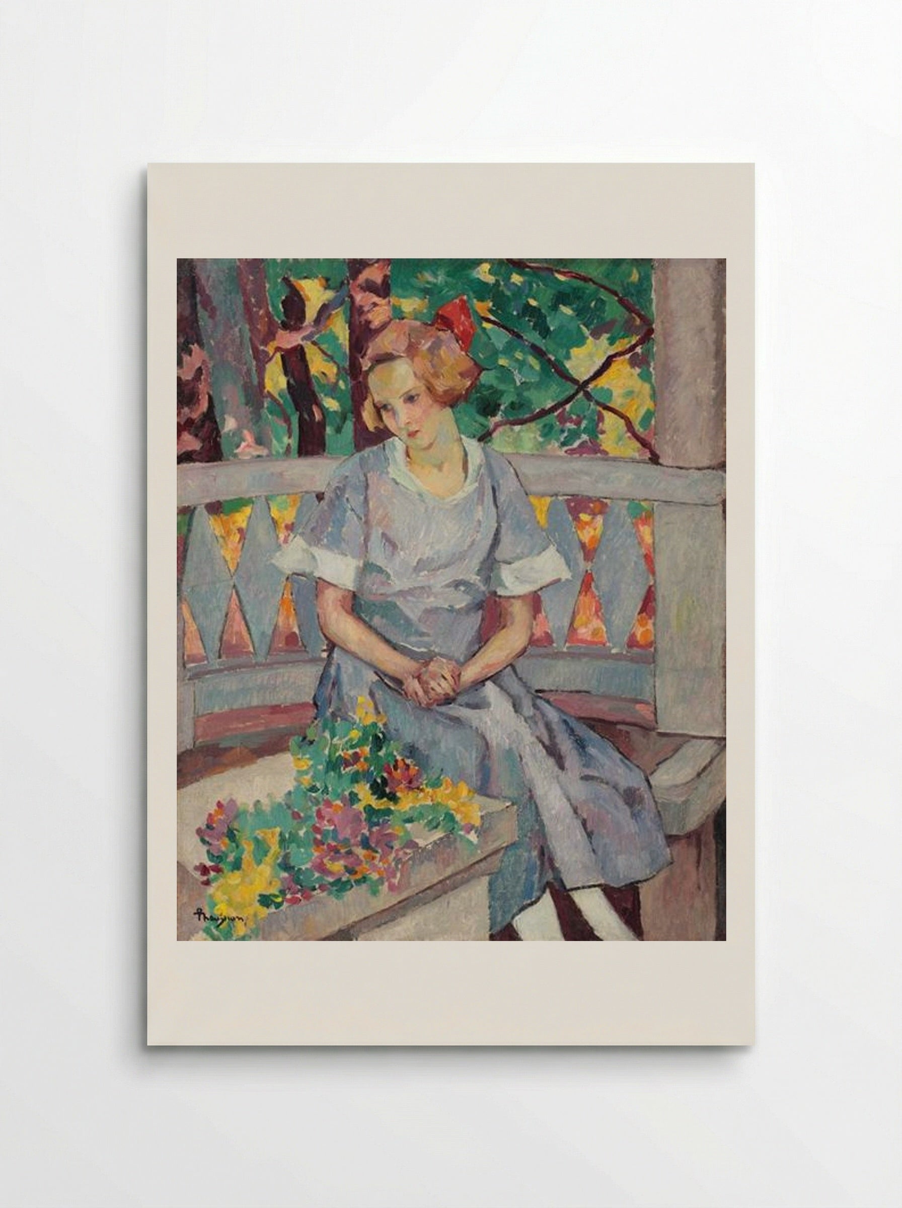 Girl in the Gazebo - Ion Theodorescu-Sion - Poster