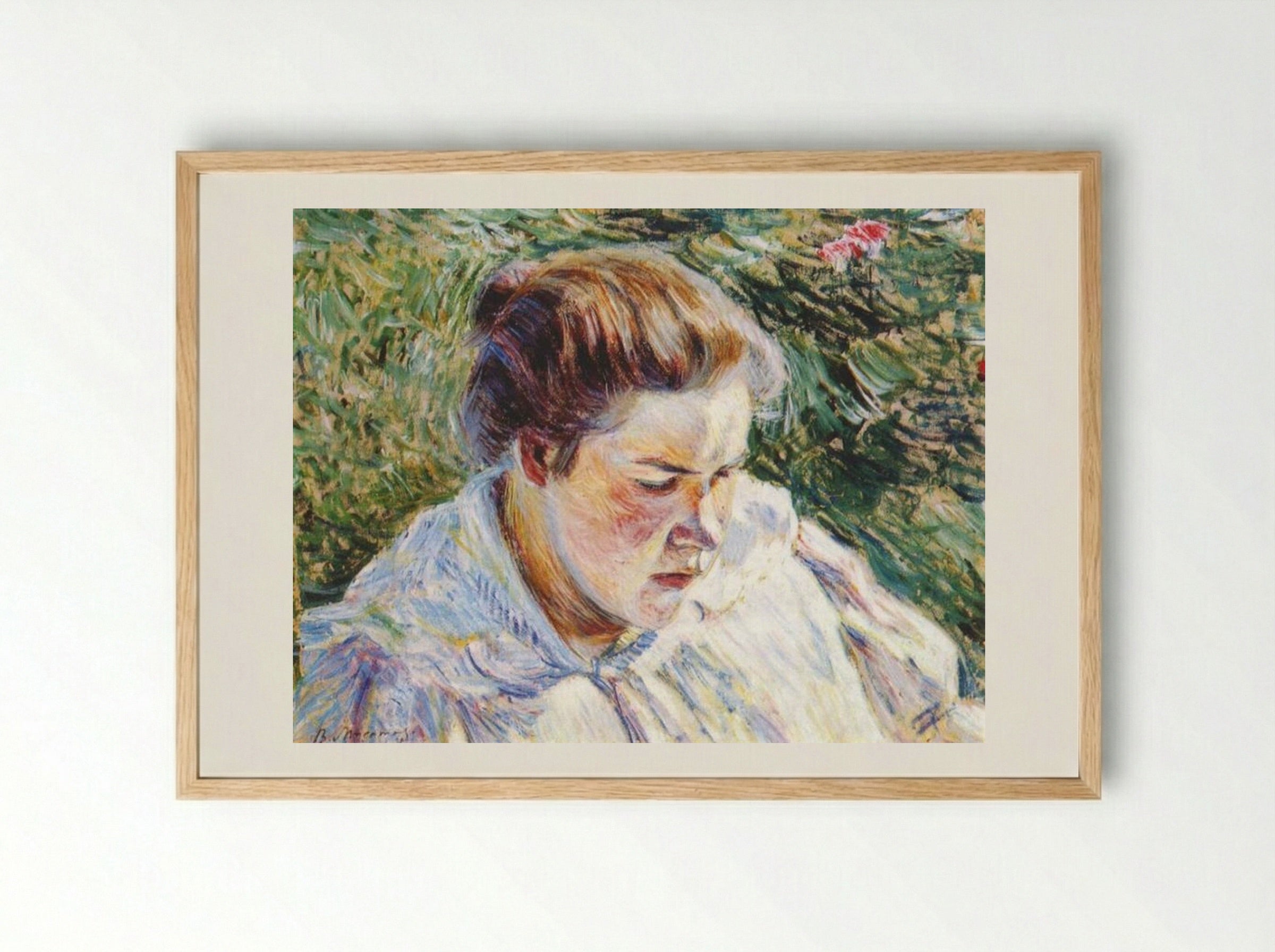Girl in the Sunlight - Victor Borisov-Musatov - Framed Print Wood