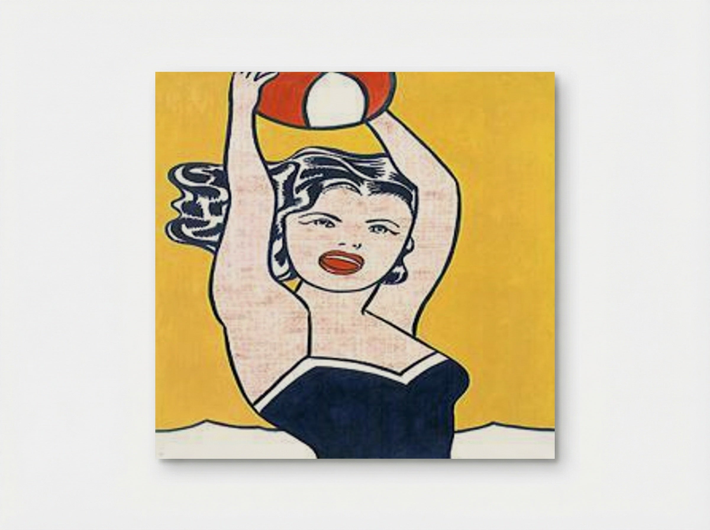 Girl with Ball - Roy Lichtenstein - Poster