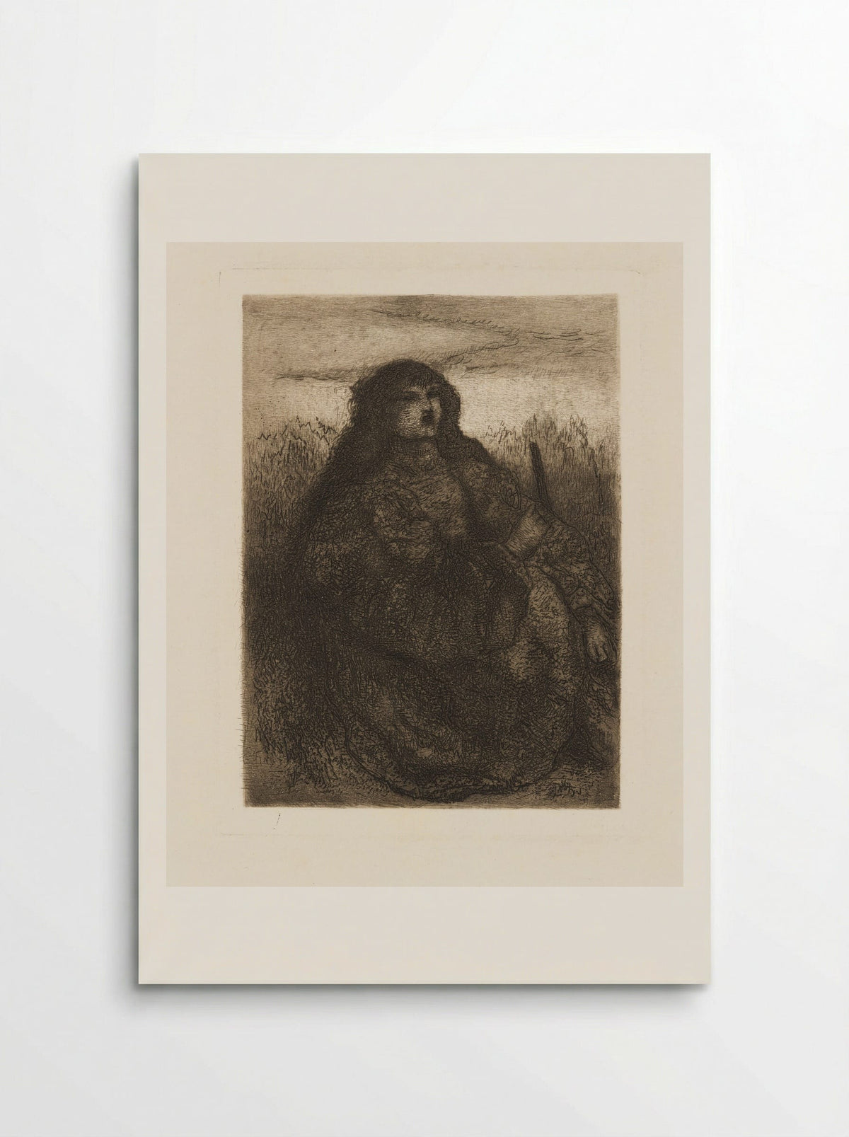Girl with Distaff - Matthijs Maris - Poster