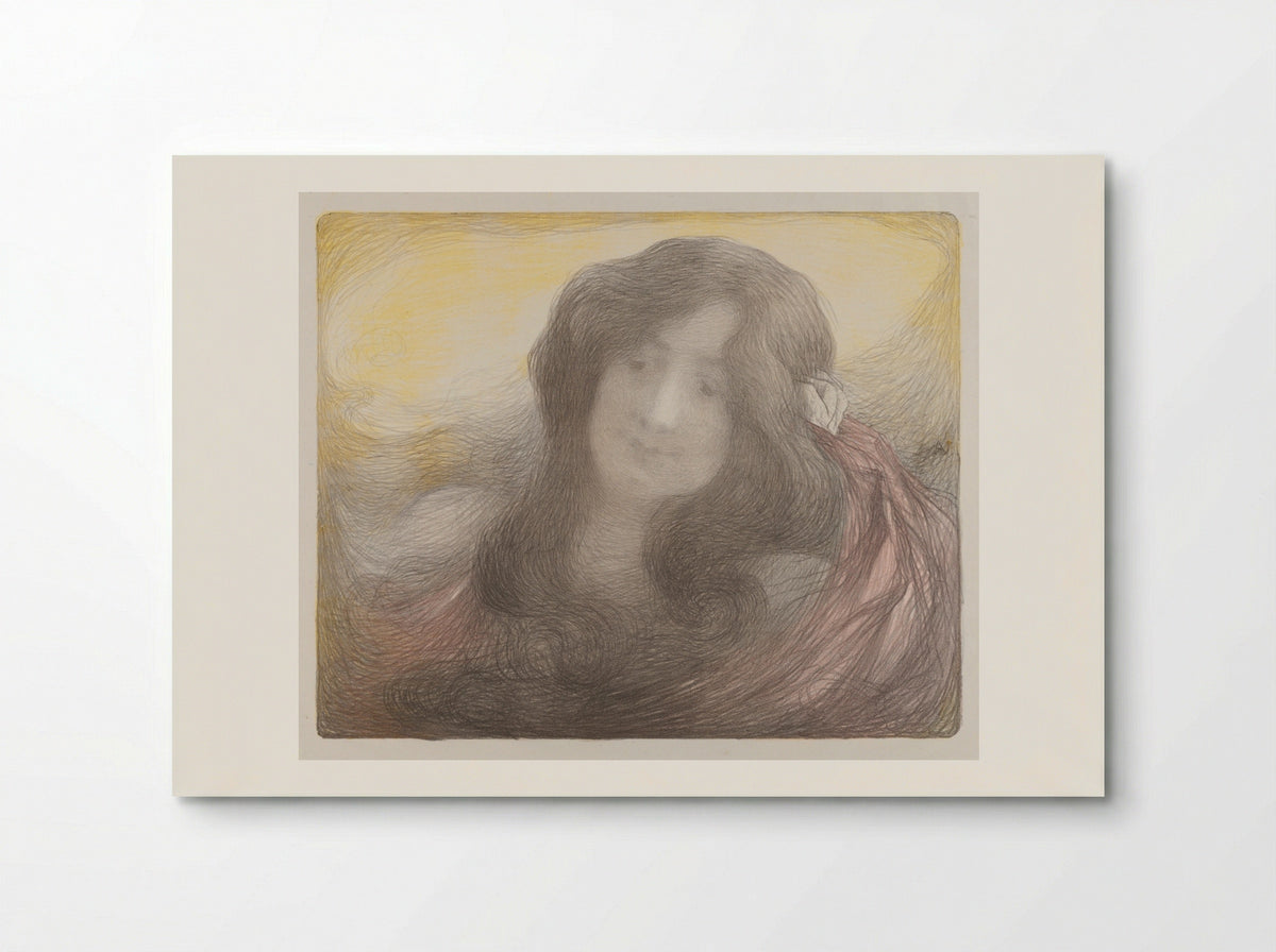 Girl with Long Hair - Edmond François Aman-Jean - Poster