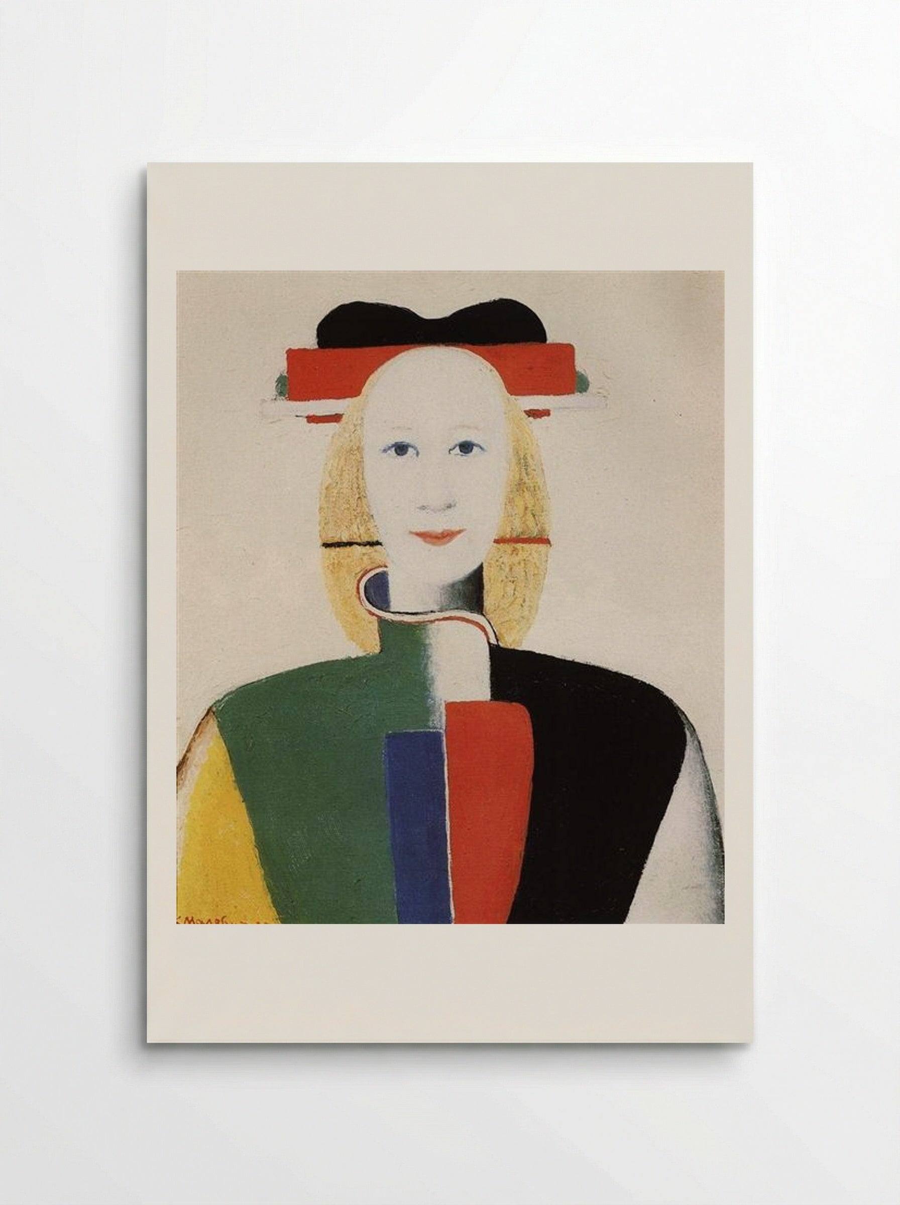 Girl with a Comb in her Hair - Kazimir Malevich - Poster