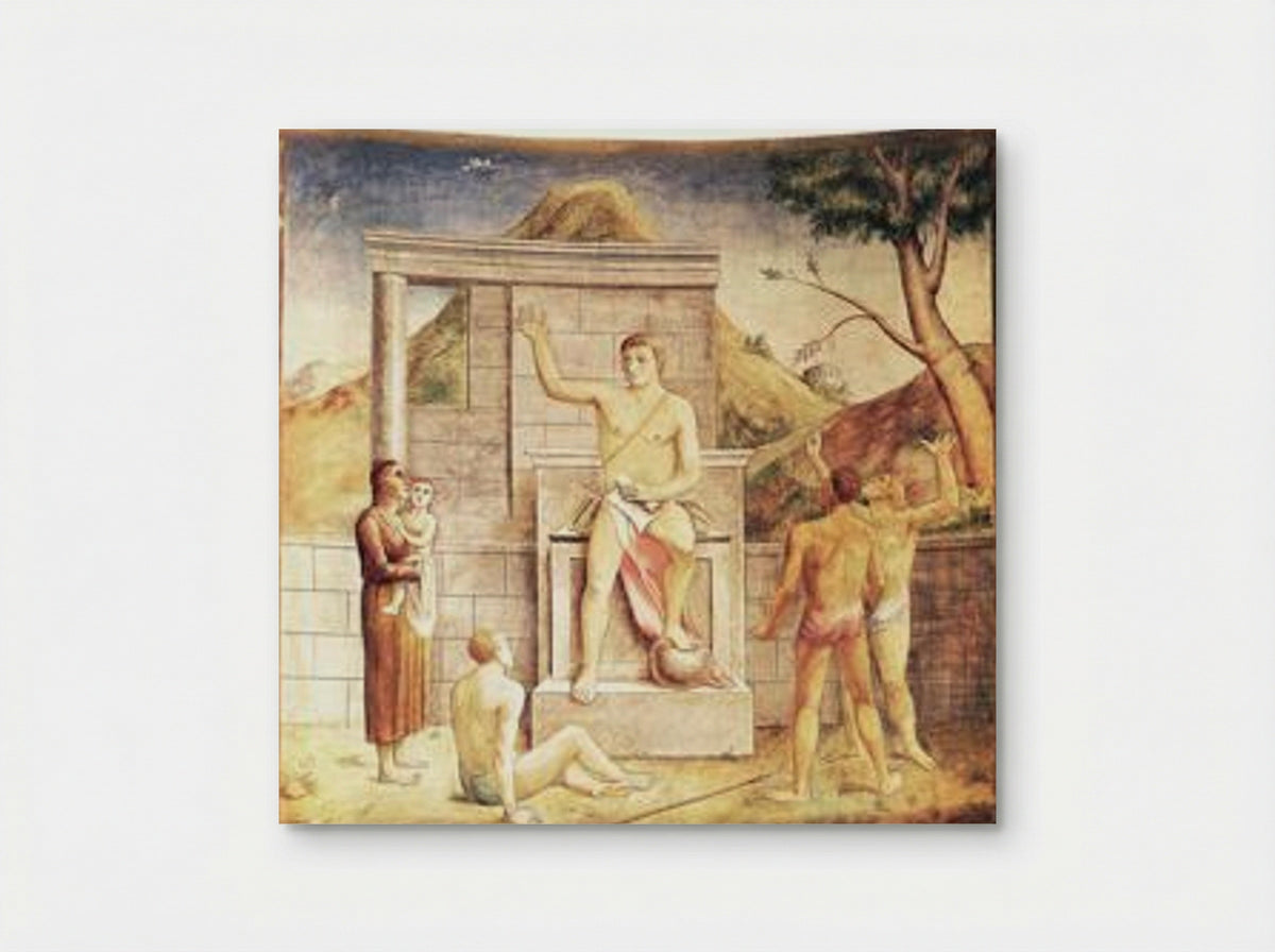 Giustiniano libera lo schiavo - Carlo Carrà - Poster