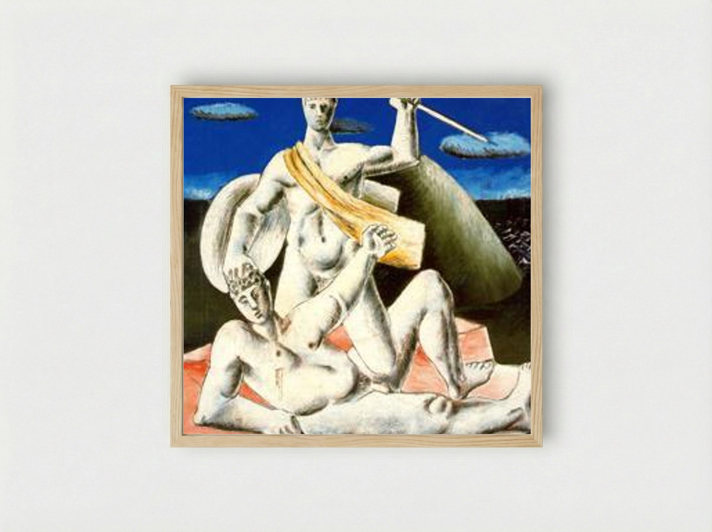 Gladiators - Rafael Zabaleta - Framed Print Wood