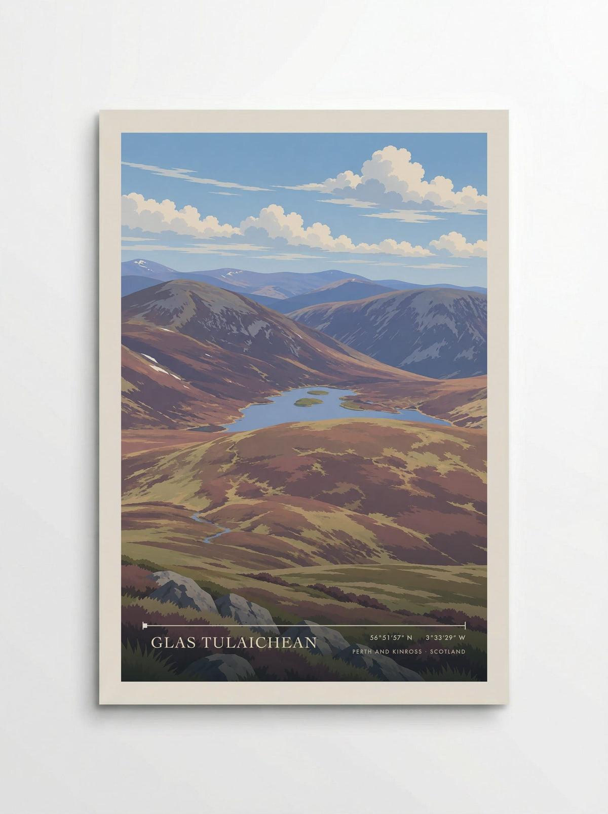 Glas Tulaichean, Perth and Kinross | Travel Poster - Poster
