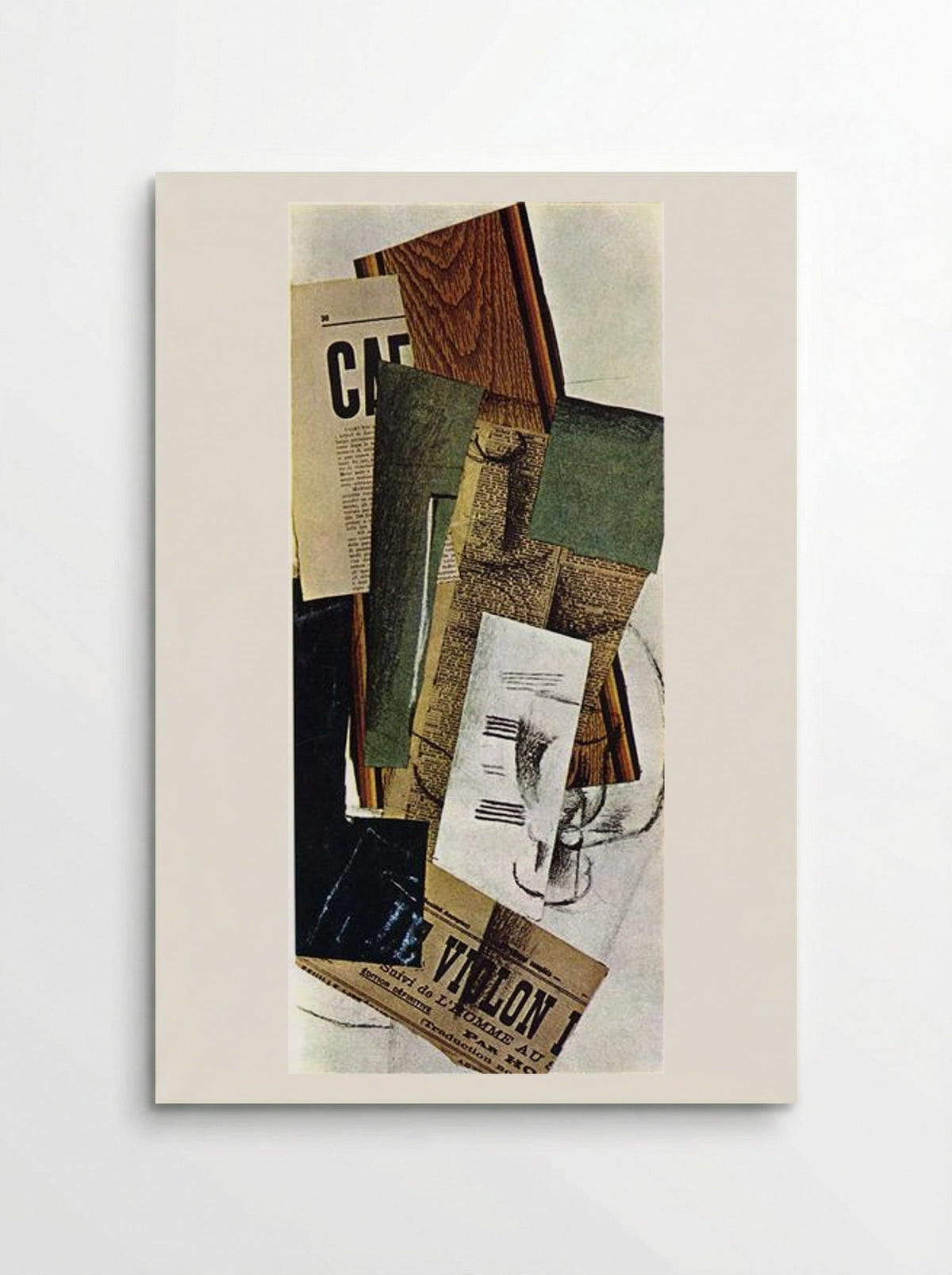 Glass Carafe and Newspapers - Georges Braque - Poster