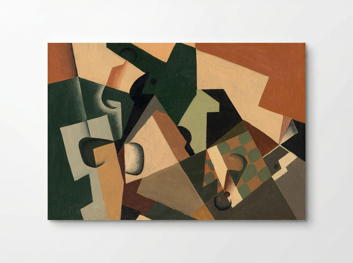 Glass and Checkerboard - Juan Gris - Poster