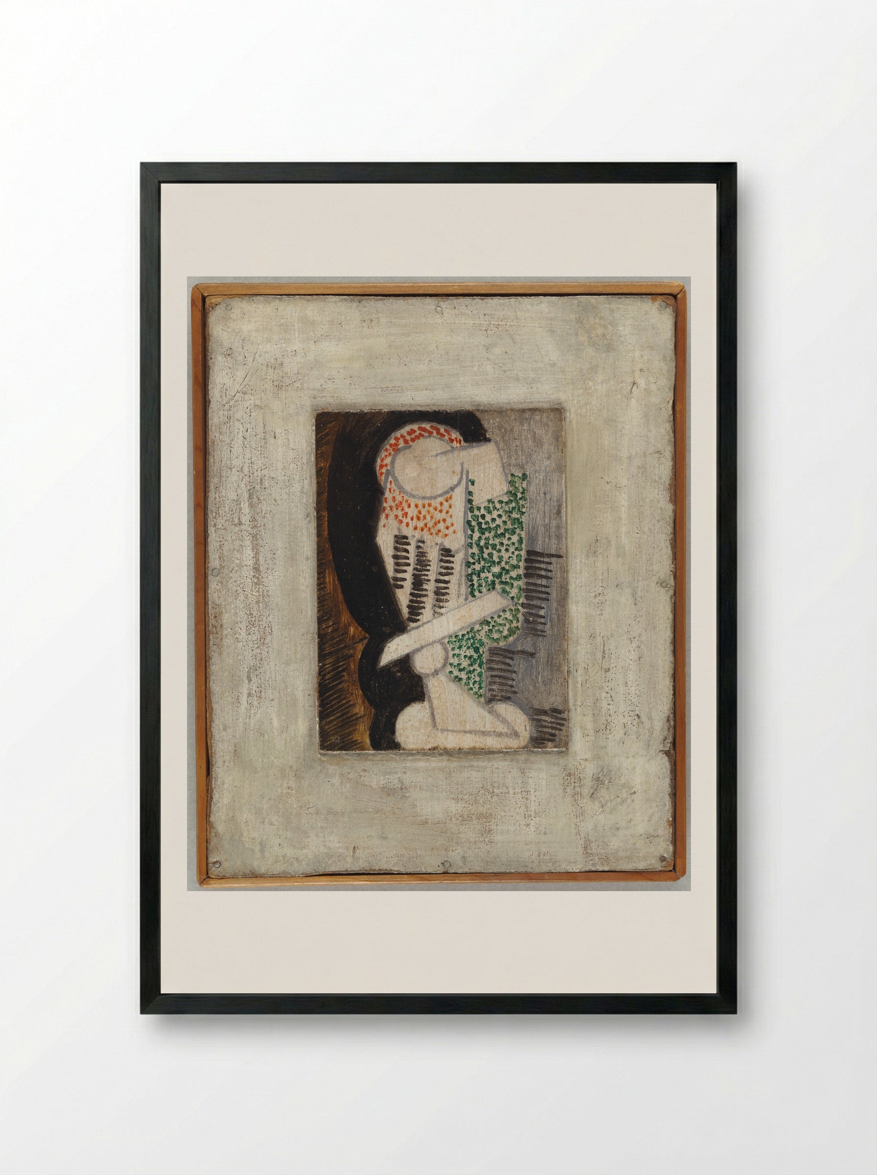 Glass of Absinthe and Cigarette - Pablo Picasso - Framed Print Black