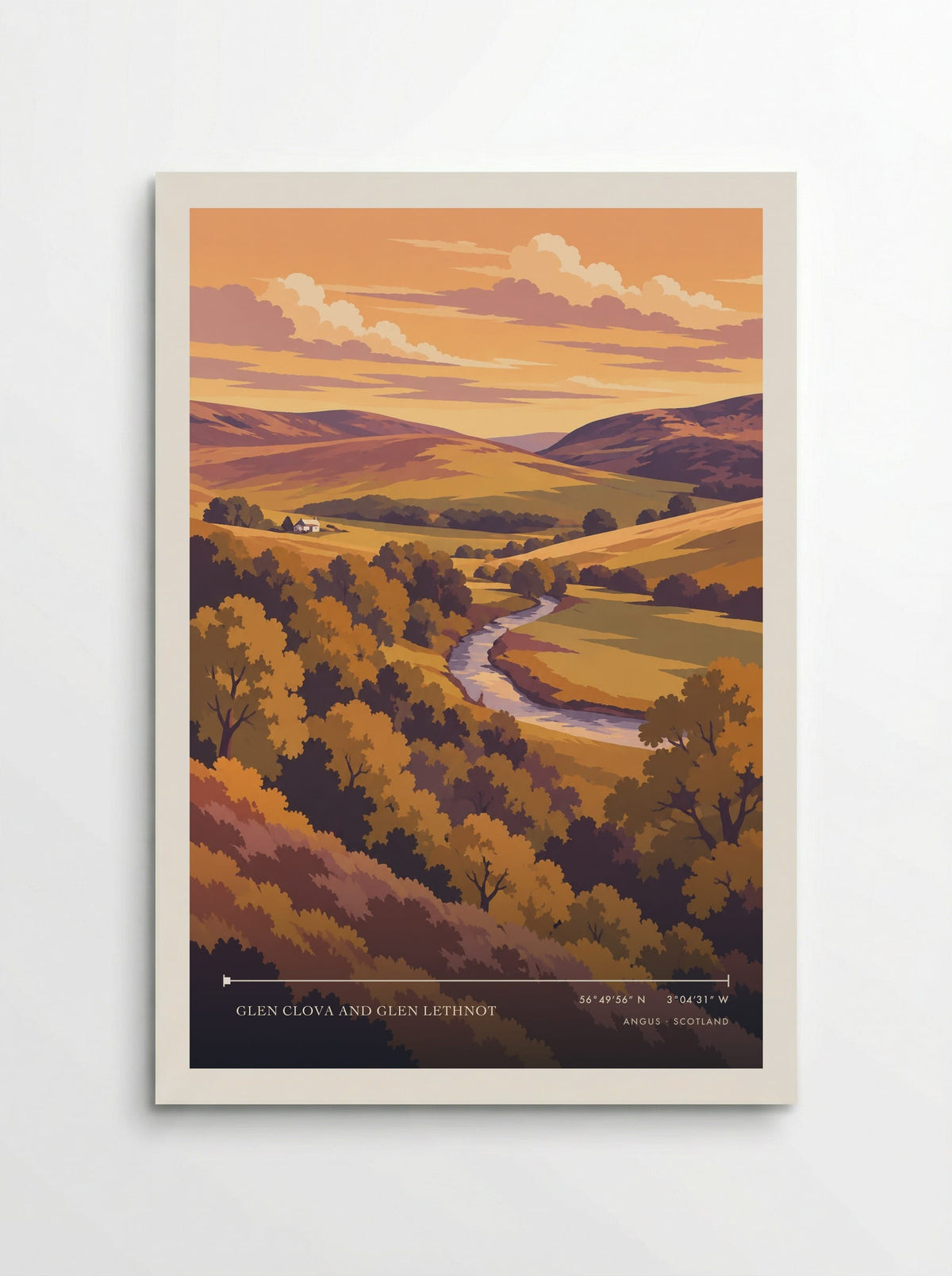 Glen Clova and Glen Lethnot, Angus | Travel Poster - Poster