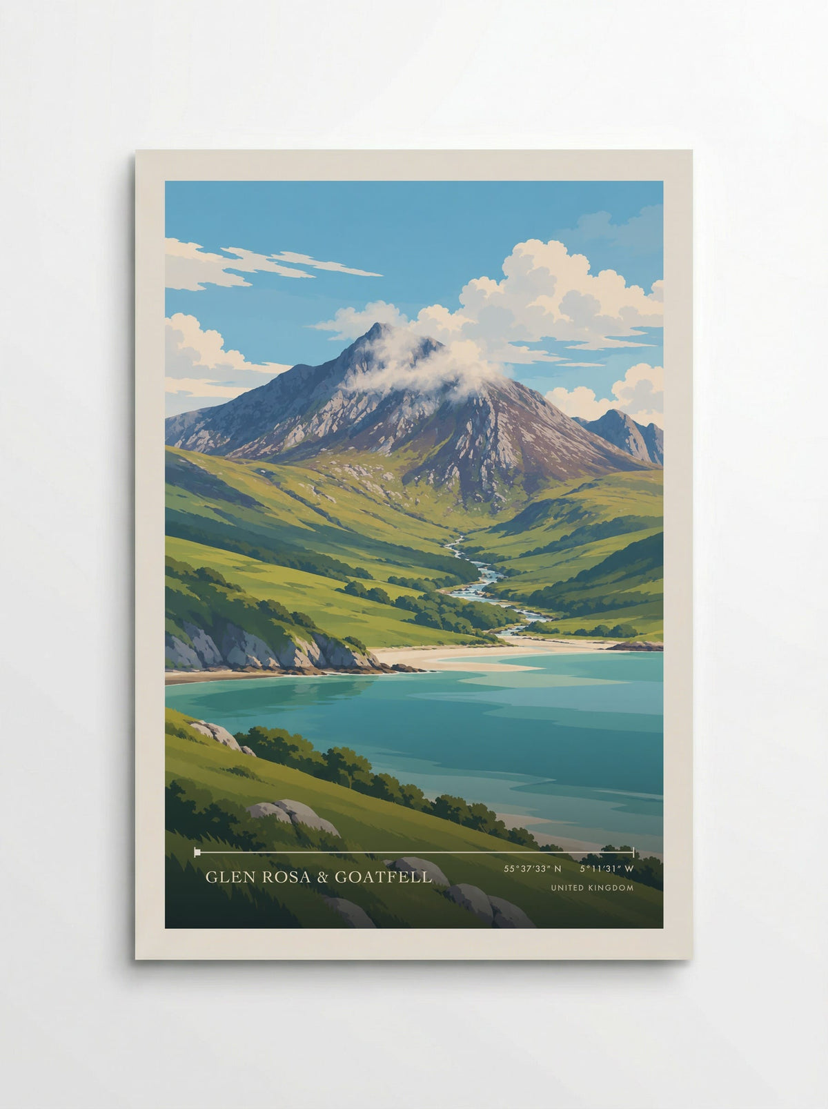 Glen Rosa & Goatfell | Travel Poster - Poster