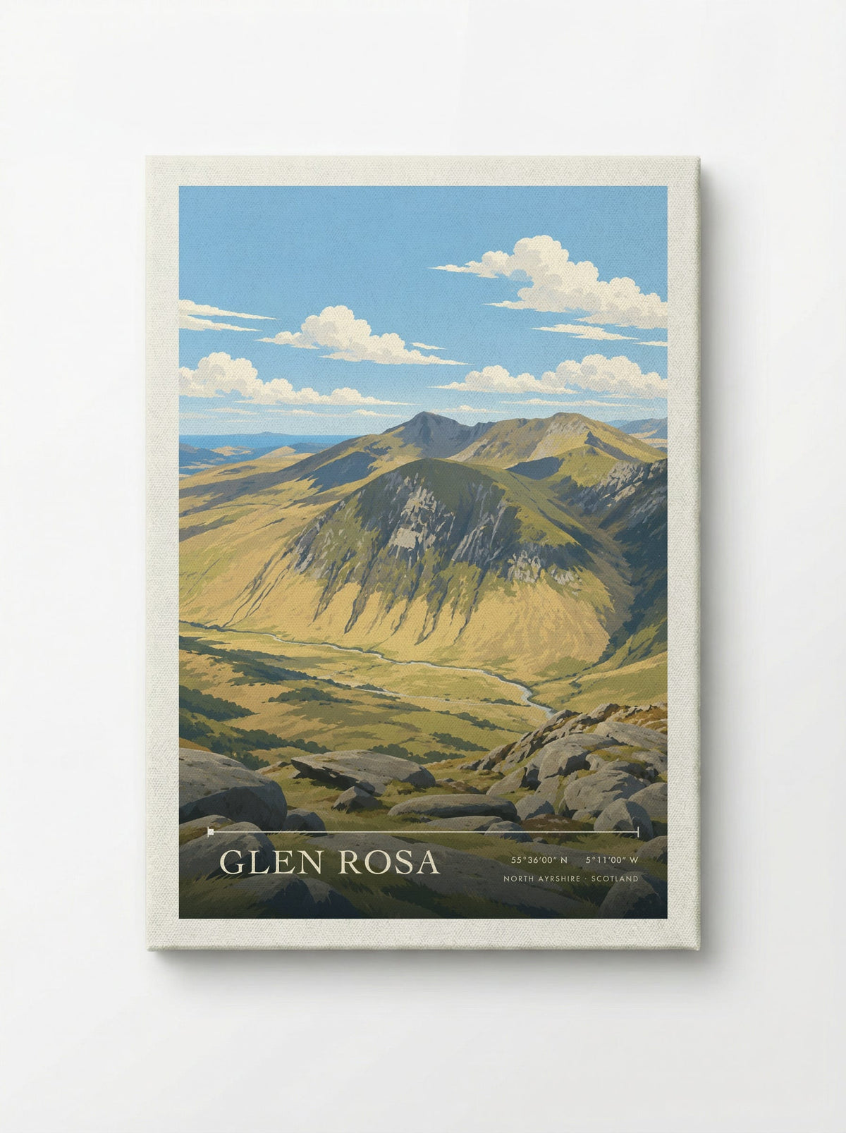 Glen Rosa, North Ayrshire | Travel Poster - Canvas