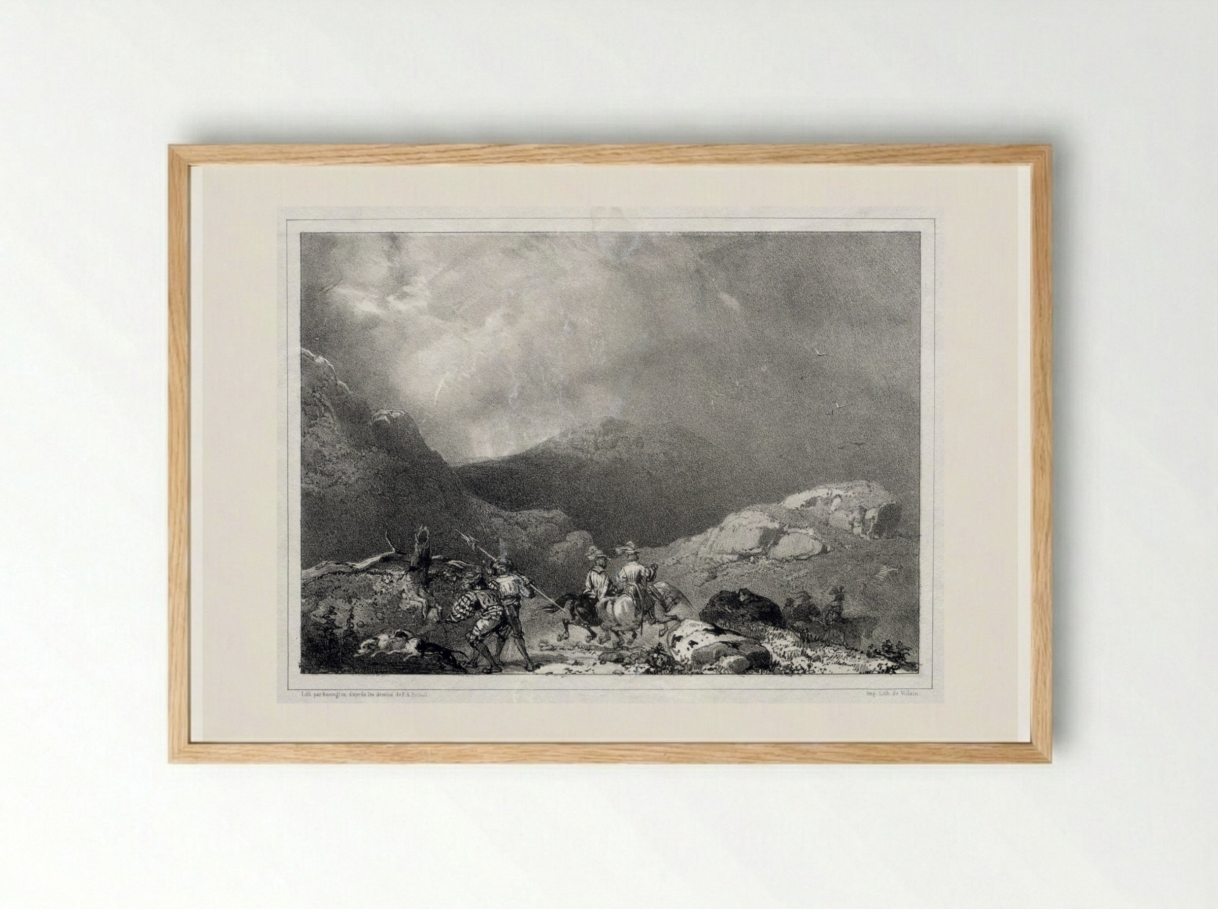 Glenfinlas - Richard Parkes Bonington - Framed Print Wood