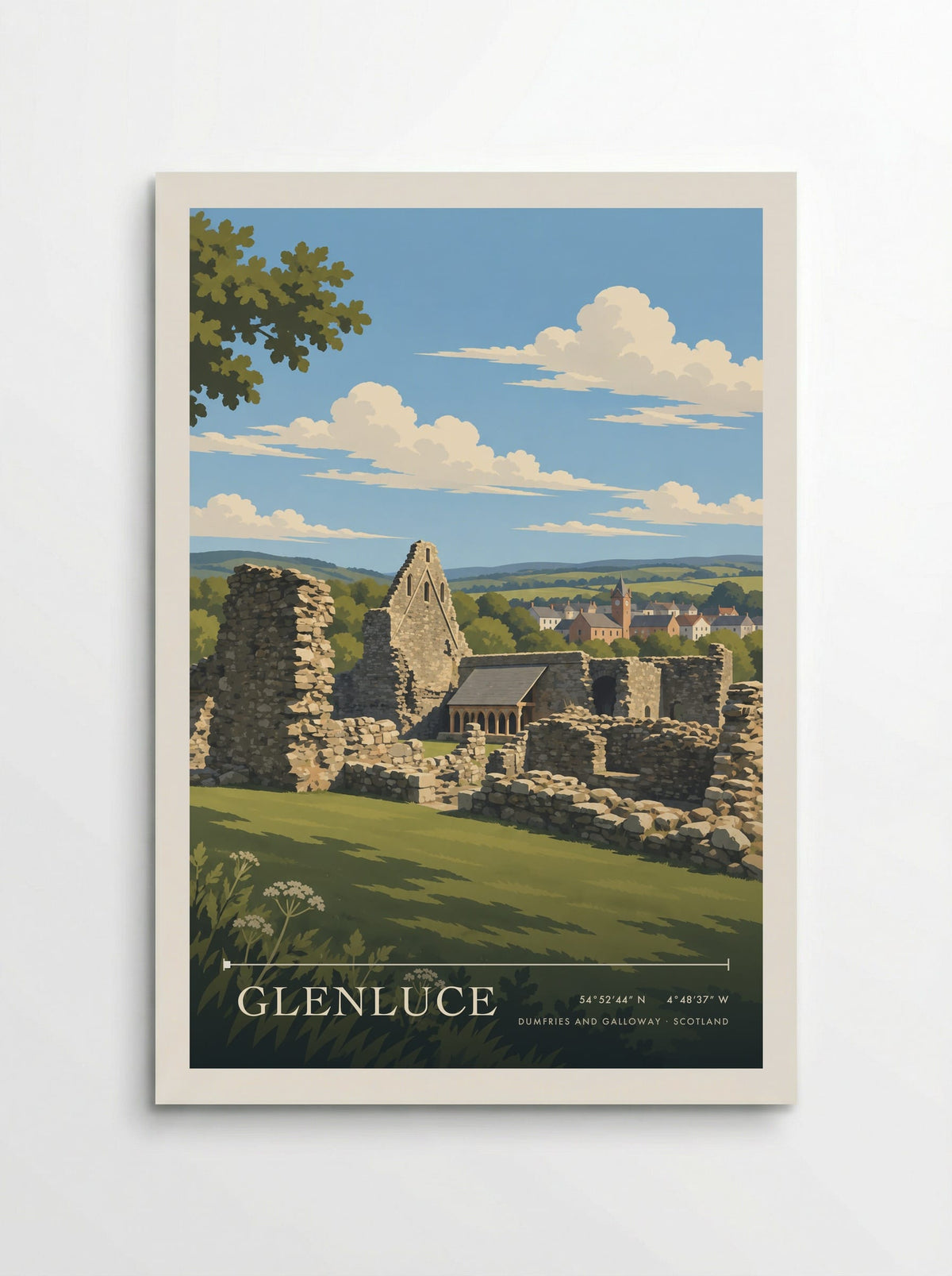Glenluce, Dumfries and Galloway | Travel Poster - Poster