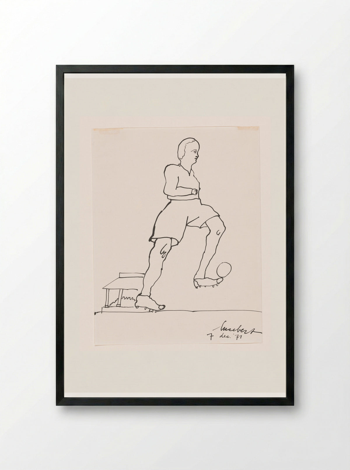 Goal II - Lucebert - Framed Print Black