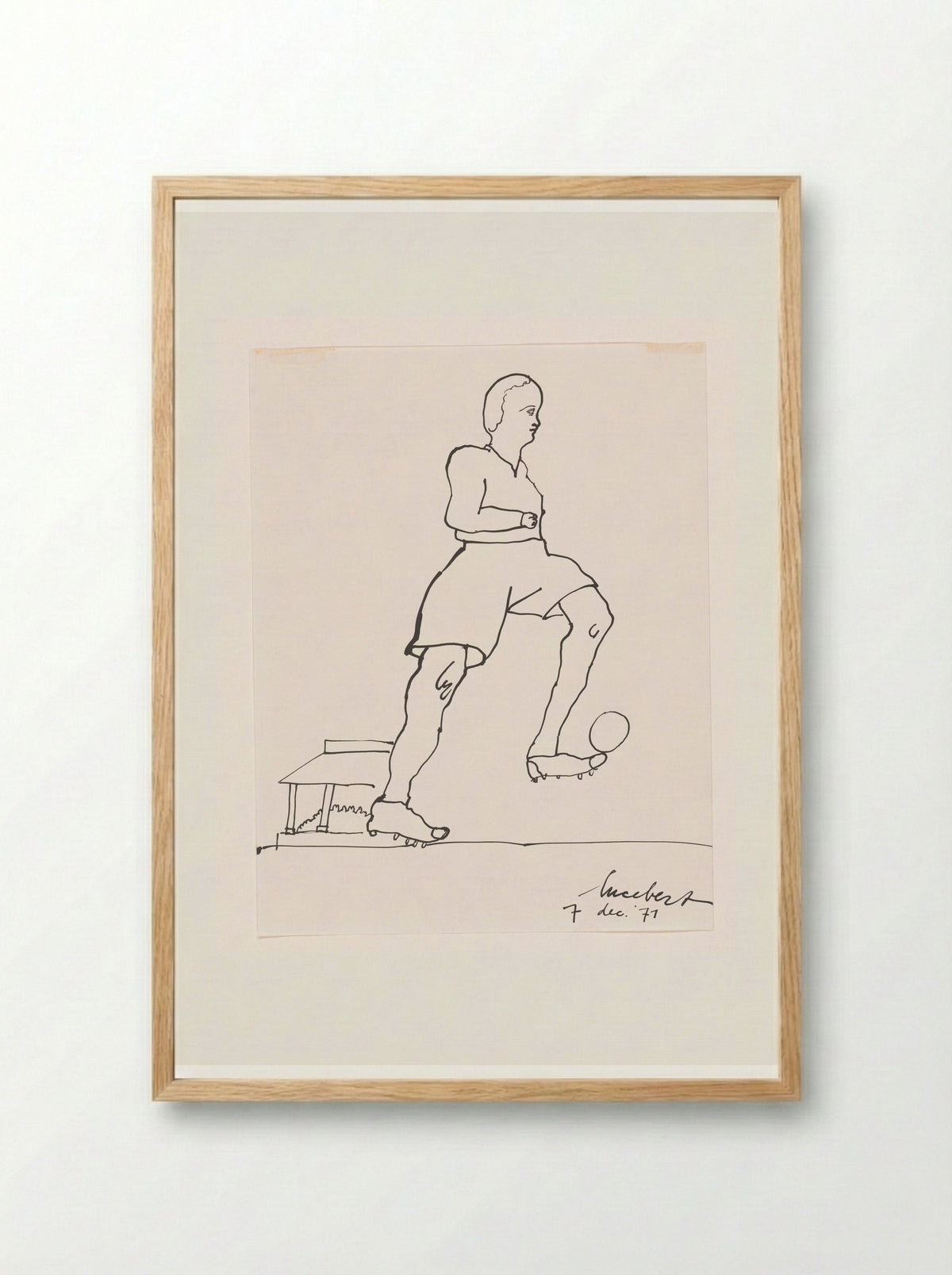 Goal II - Lucebert - Framed Print Wood