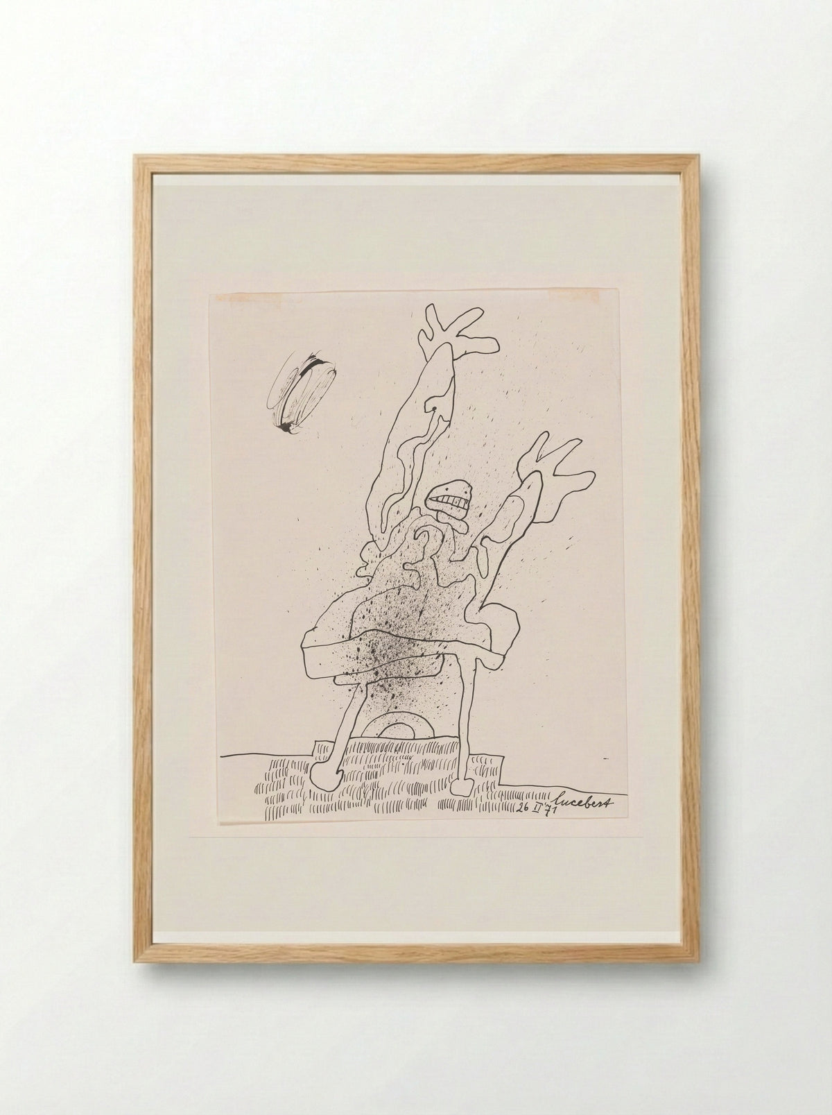 Goal V - Lucebert - Framed Print Wood