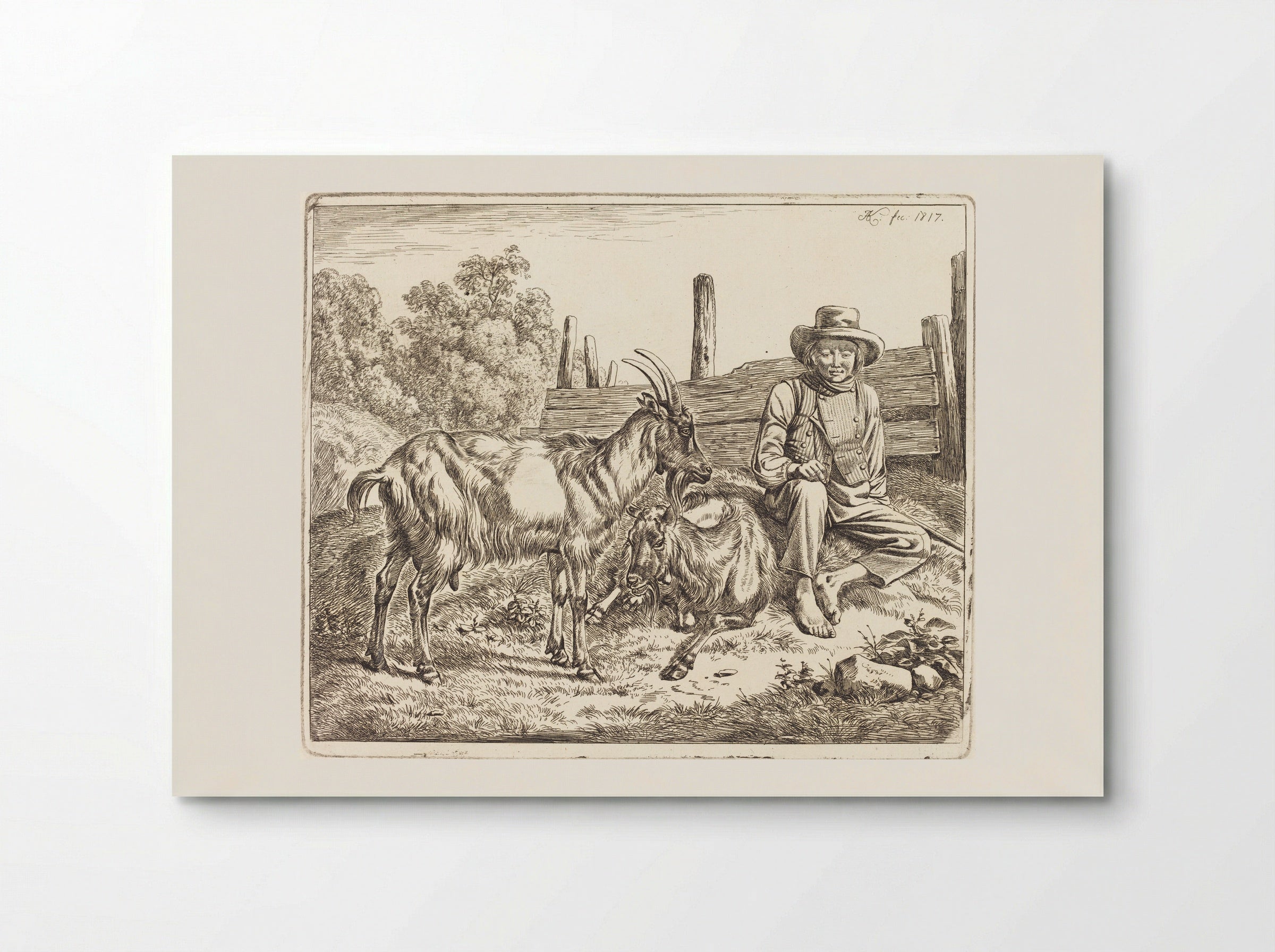 Goats - Johann Adam Klein - Poster