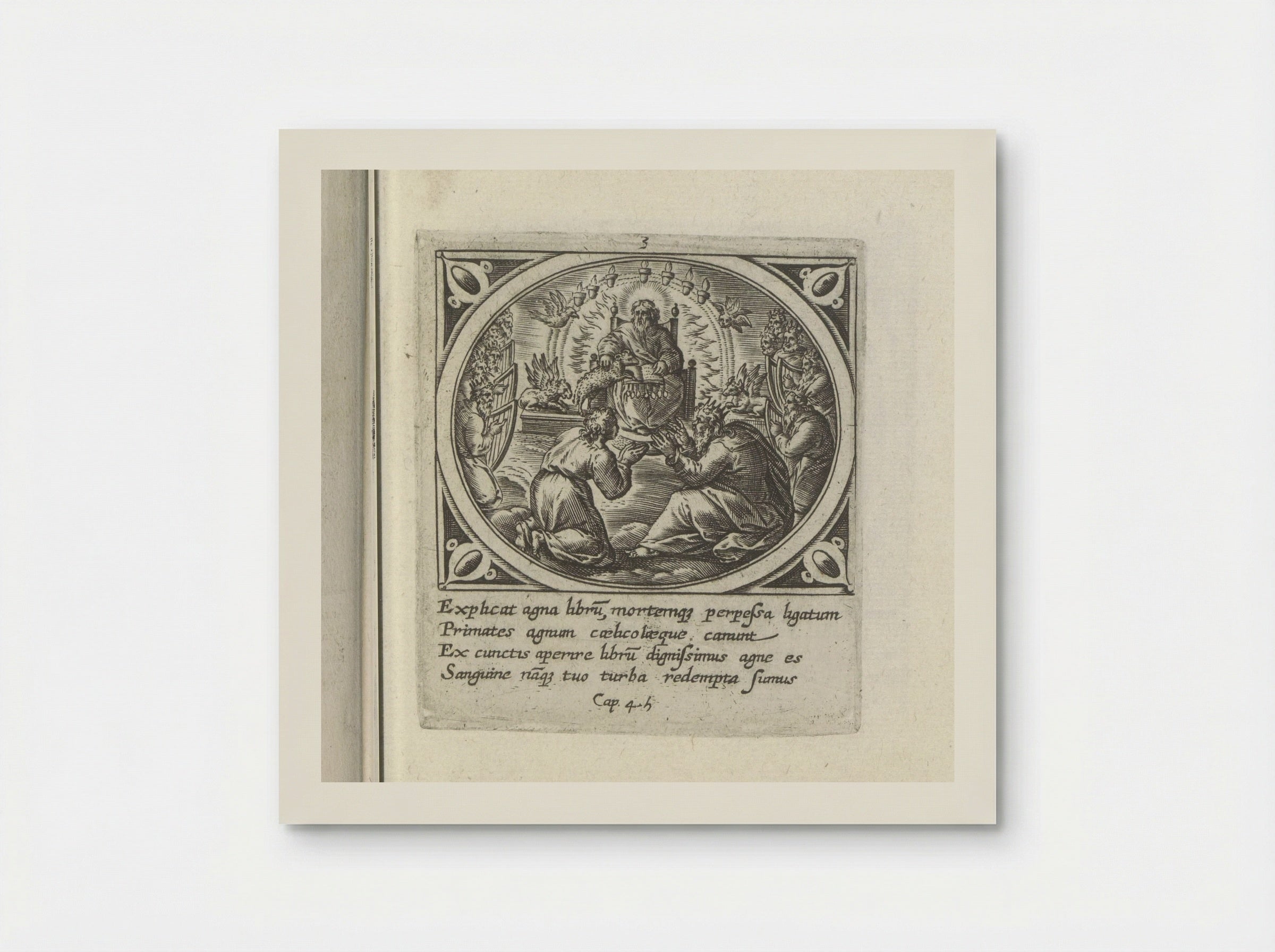 God op zijn troon - Gerard de Jode - Poster