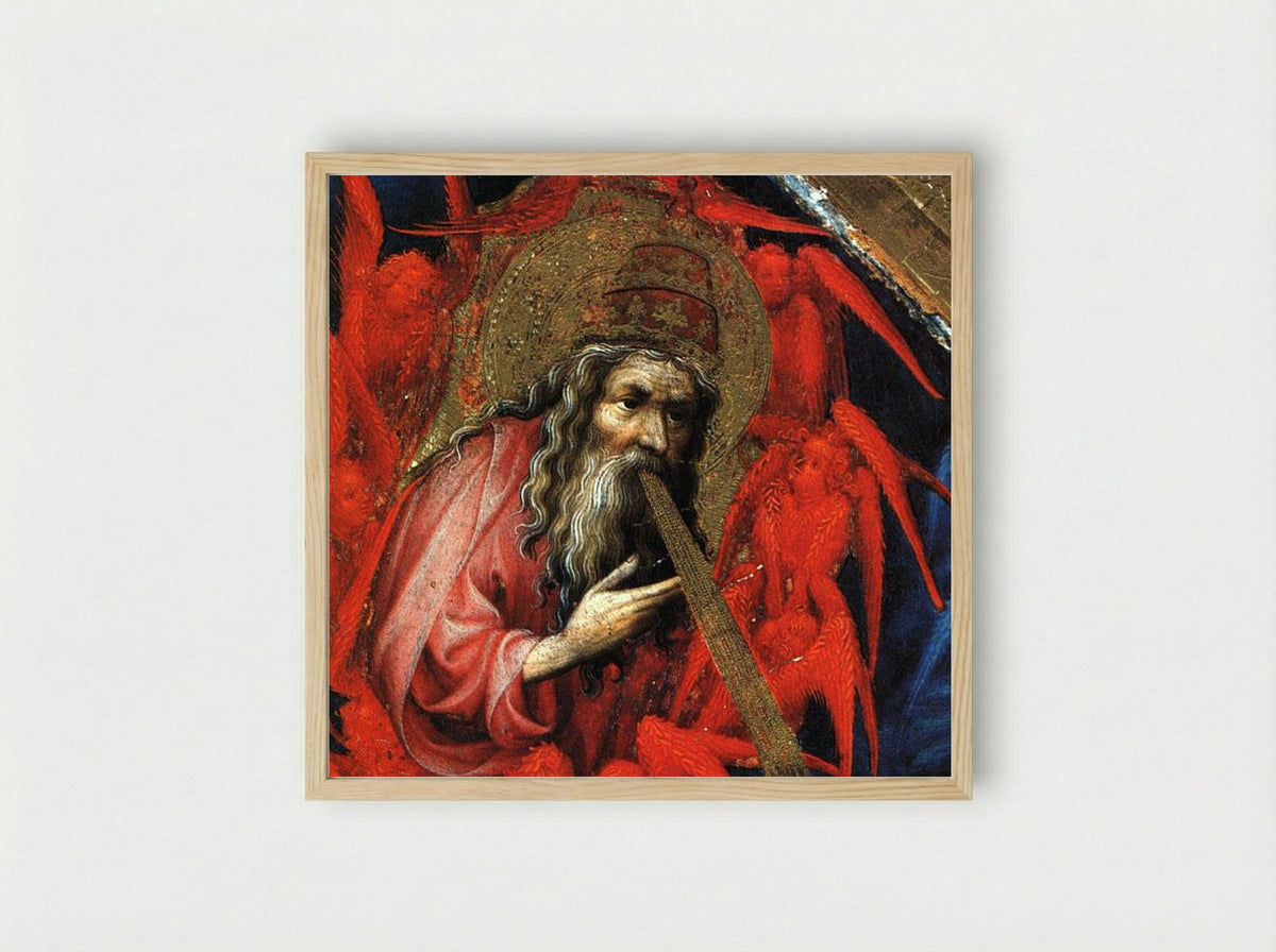 God the Father (from the Champmol Altarpiece) - Melchior Broederlam - Framed Print Wood