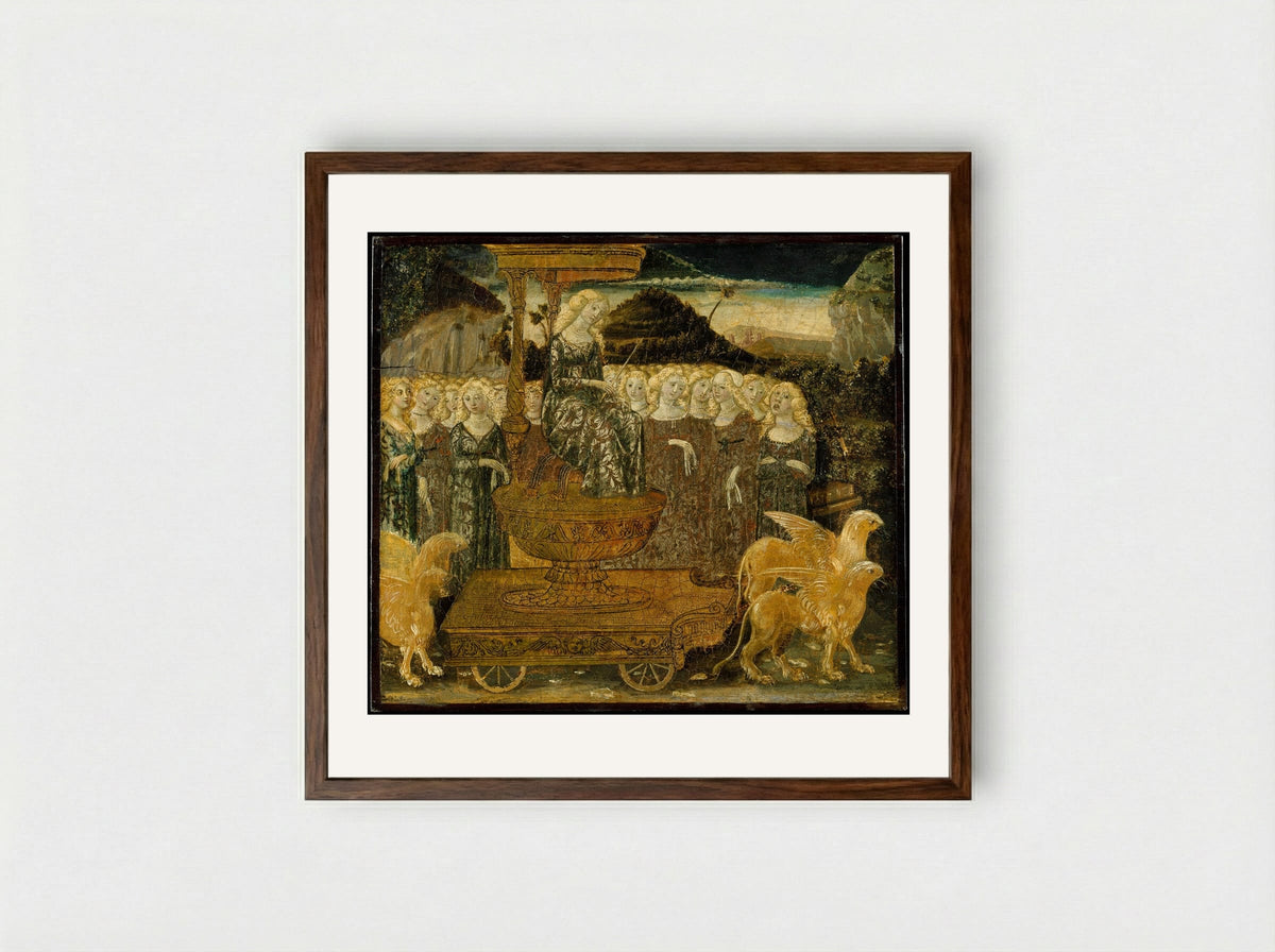 Goddess of Chaste Love - Francesco di Giorgio Martini - Framed Print Dark Wood