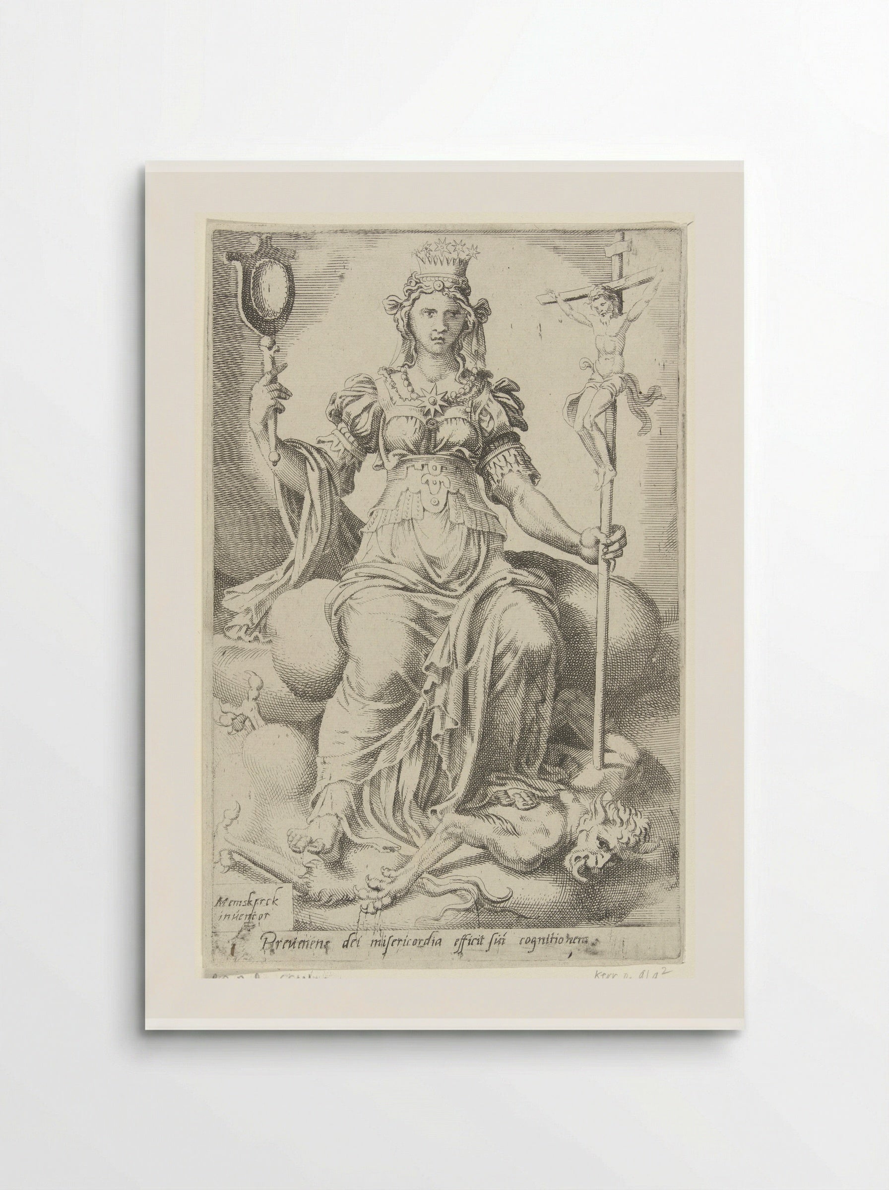 Gods genade zegeviert over de duivel en brengt zelfkennis voort - Dirck Volckertsz. Coornhert - Poster