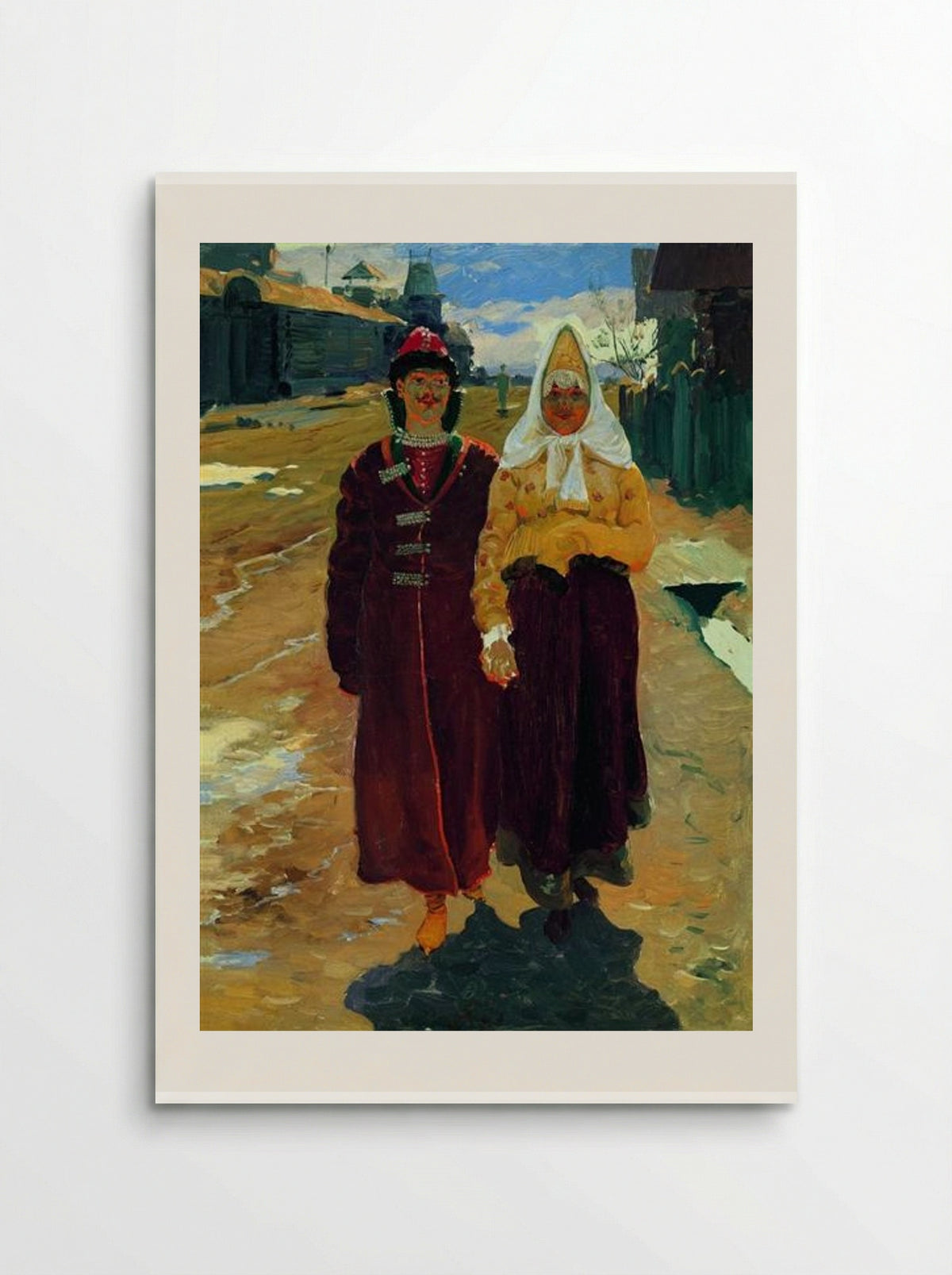 Going on a Visit - Andrei Ryabushkin - Poster