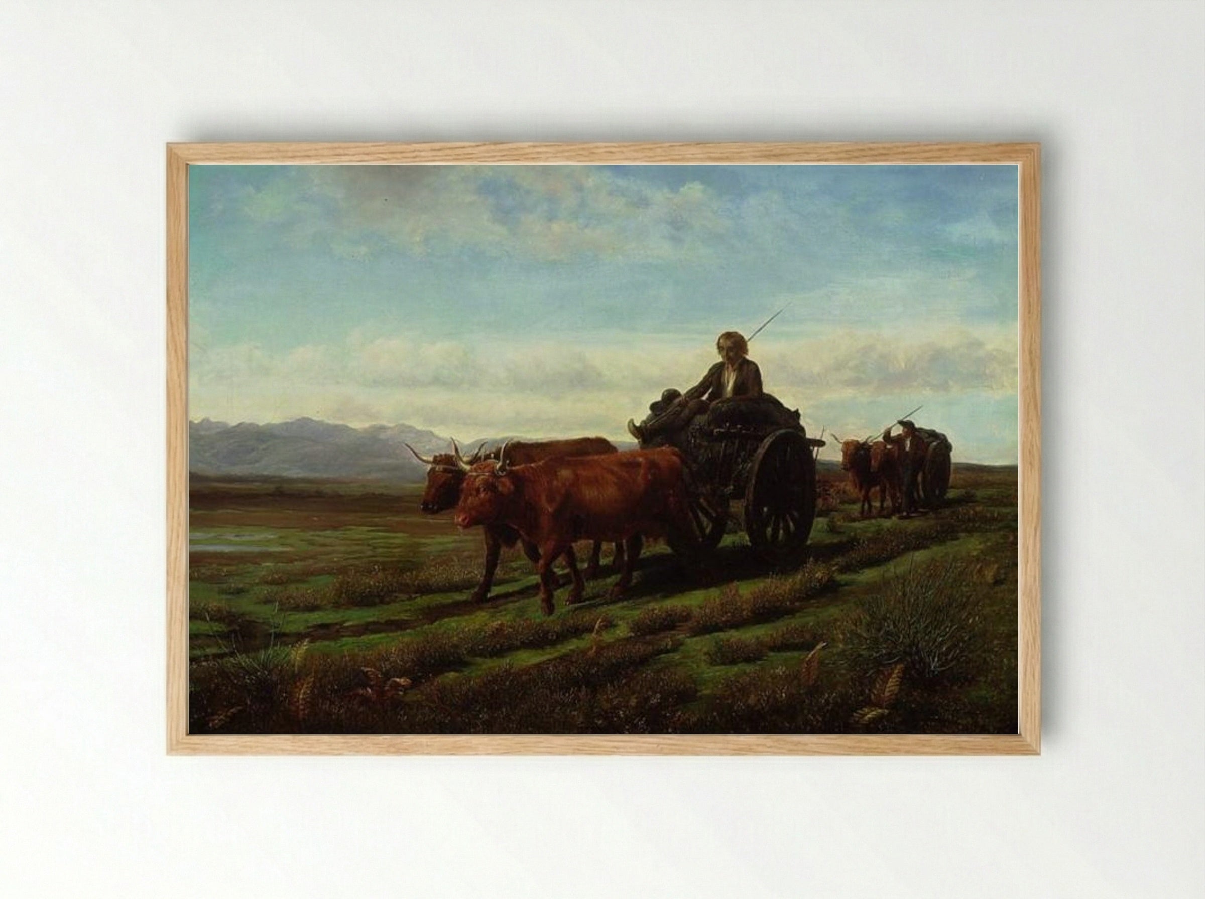 Going to Market - Rosa Bonheur - Framed Print Wood