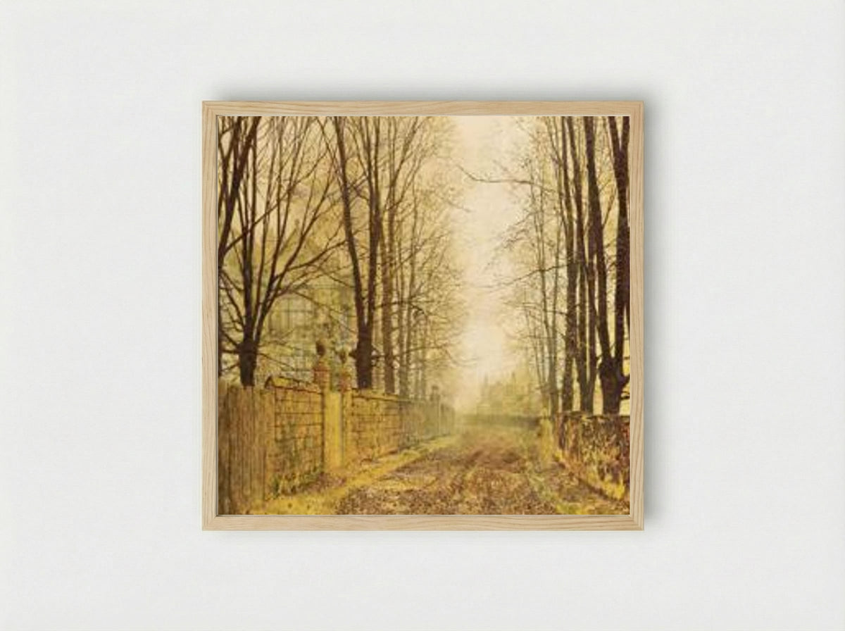 Golden Eve - John Atkinson Grimshaw - Framed Print Wood