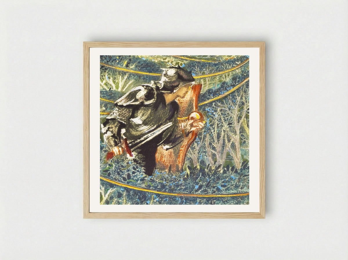 Golden Thread from The Flower Book - Edward Burne-Jones - Framed Print Wood