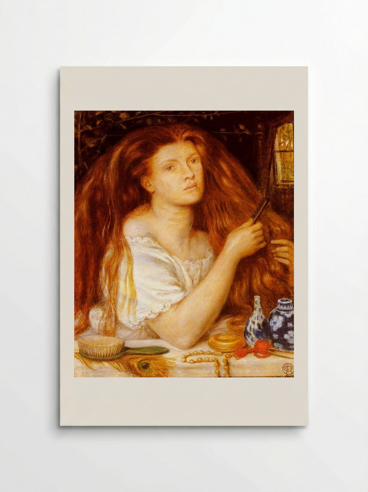 Golden Tresses - Dante Gabriel Rossetti - Poster