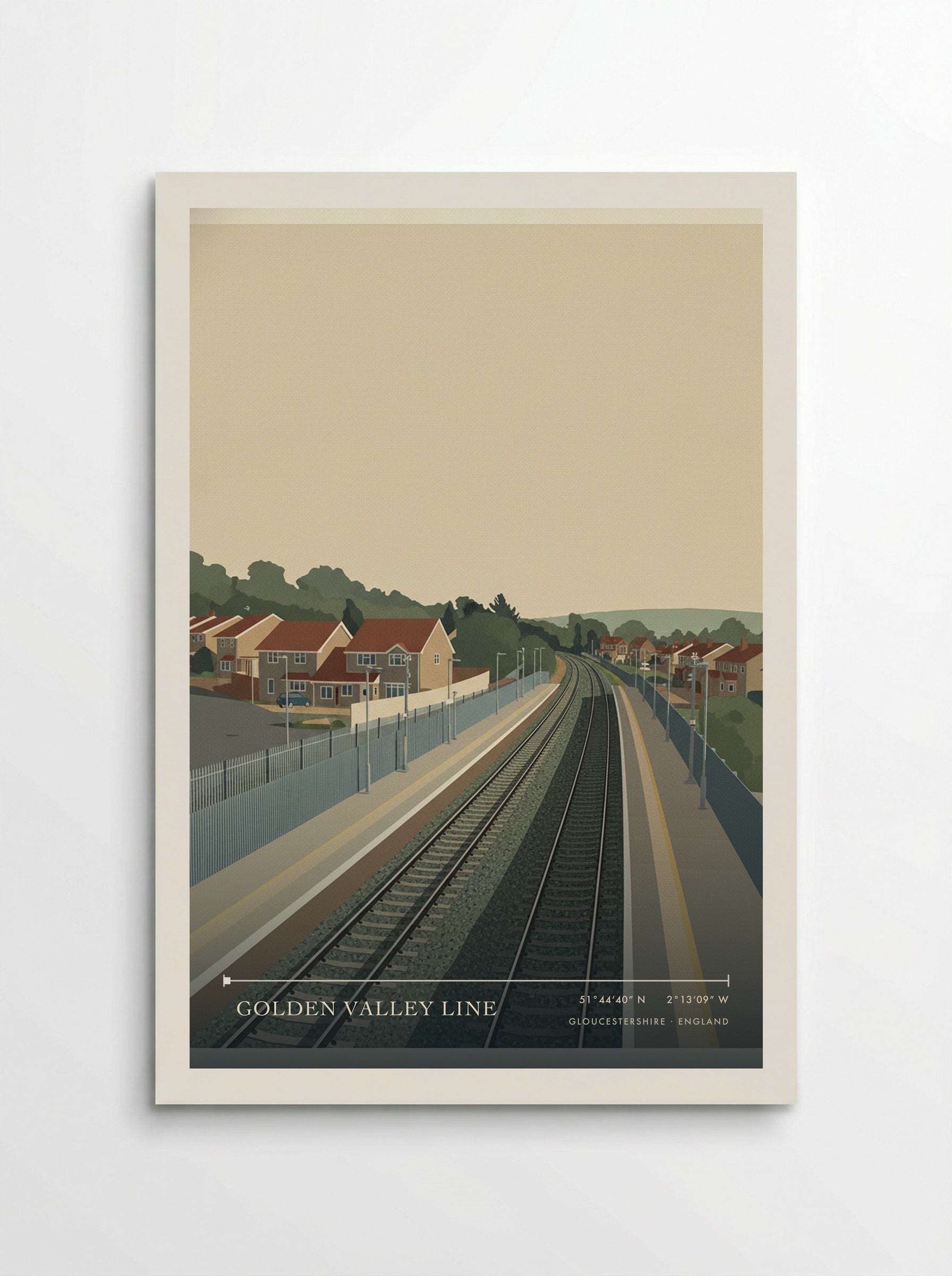 Golden Valley Line Gloucestershire England Travel Poster - Poster
