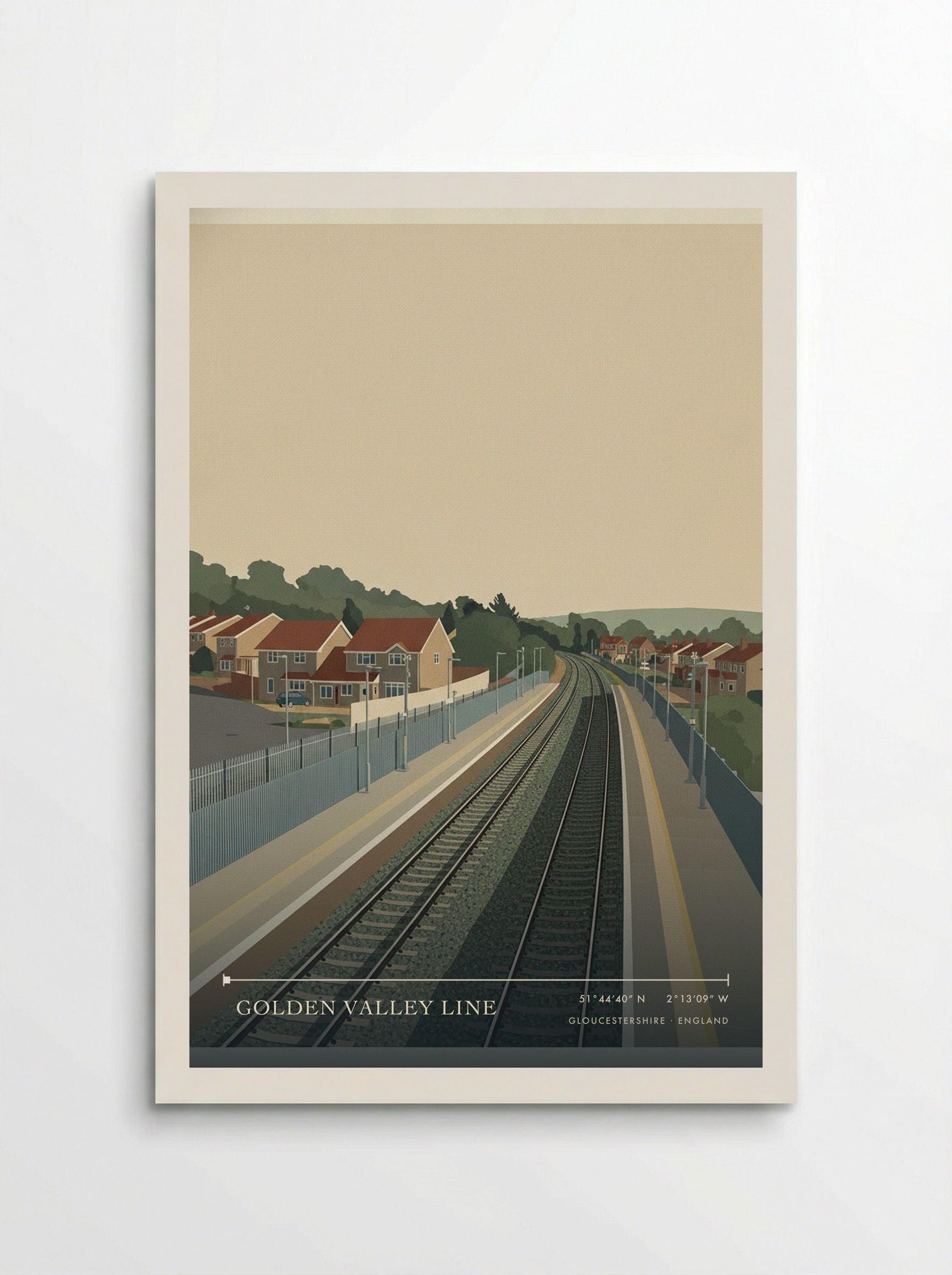 Golden Valley Line Gloucestershire England Travel Poster - Poster