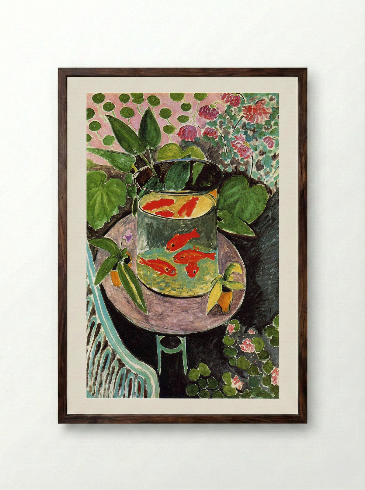 Goldfish - Henri Matisse - Framed Print Dark Wood
