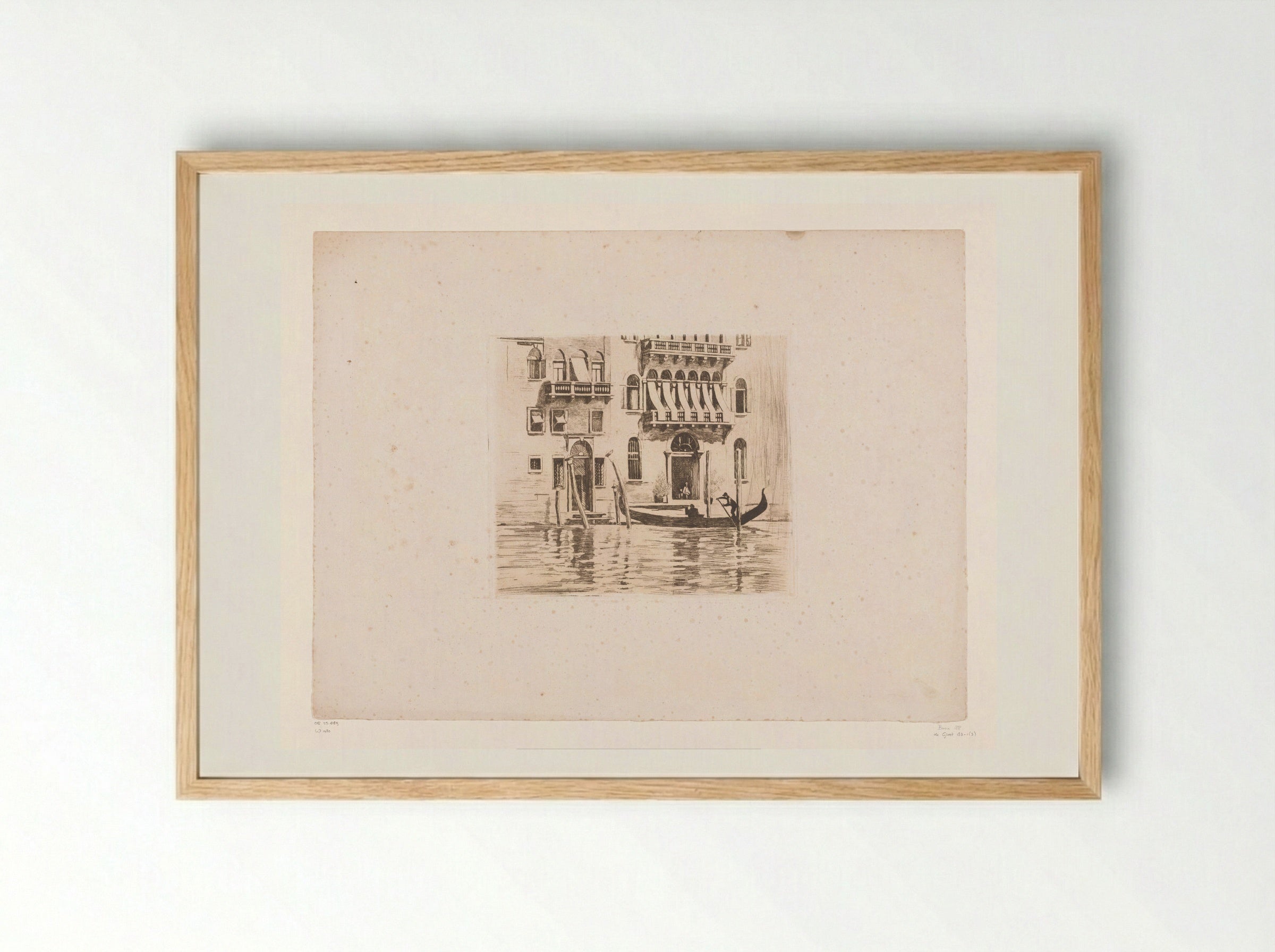 Gondelier on the Grand Canal, Venice - Willem Witsen - Framed Print Wood
