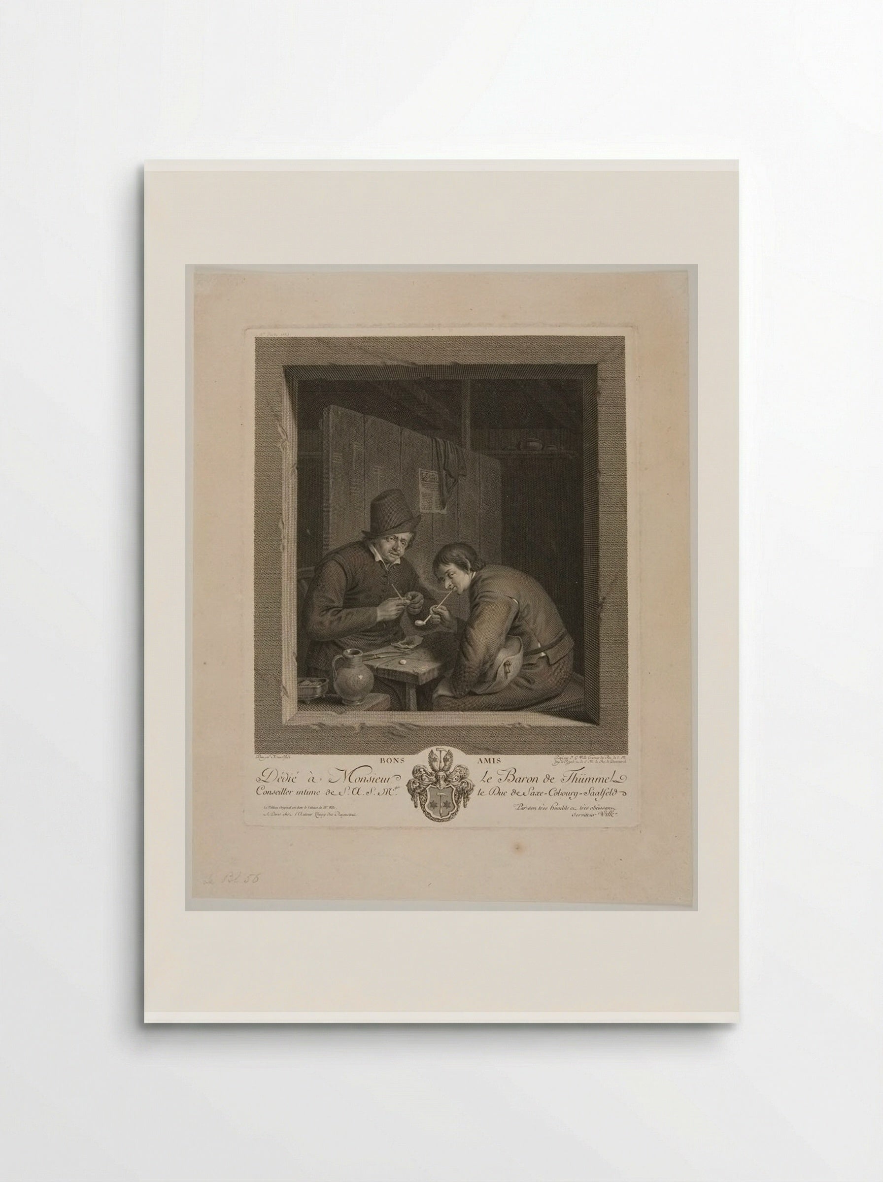 Good Friends - Johann Georg Wille - Poster