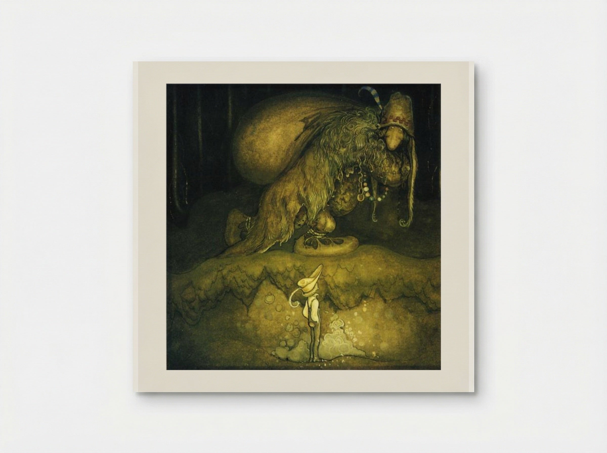 Good evening, old man! the boy greeted - John Bauer - Poster