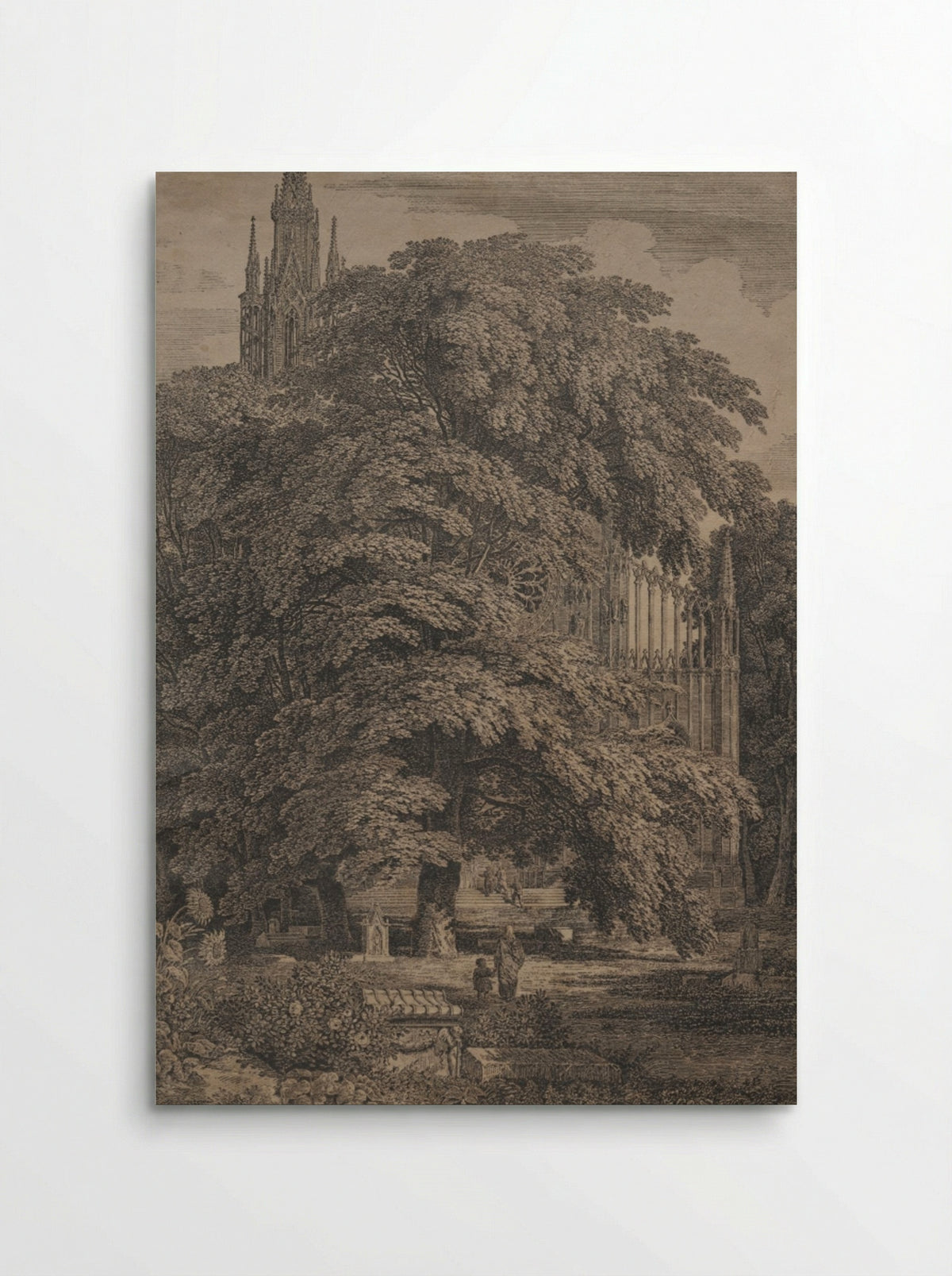 Gothic Church among Oaks - Karl Friedrich Schinkel - Poster