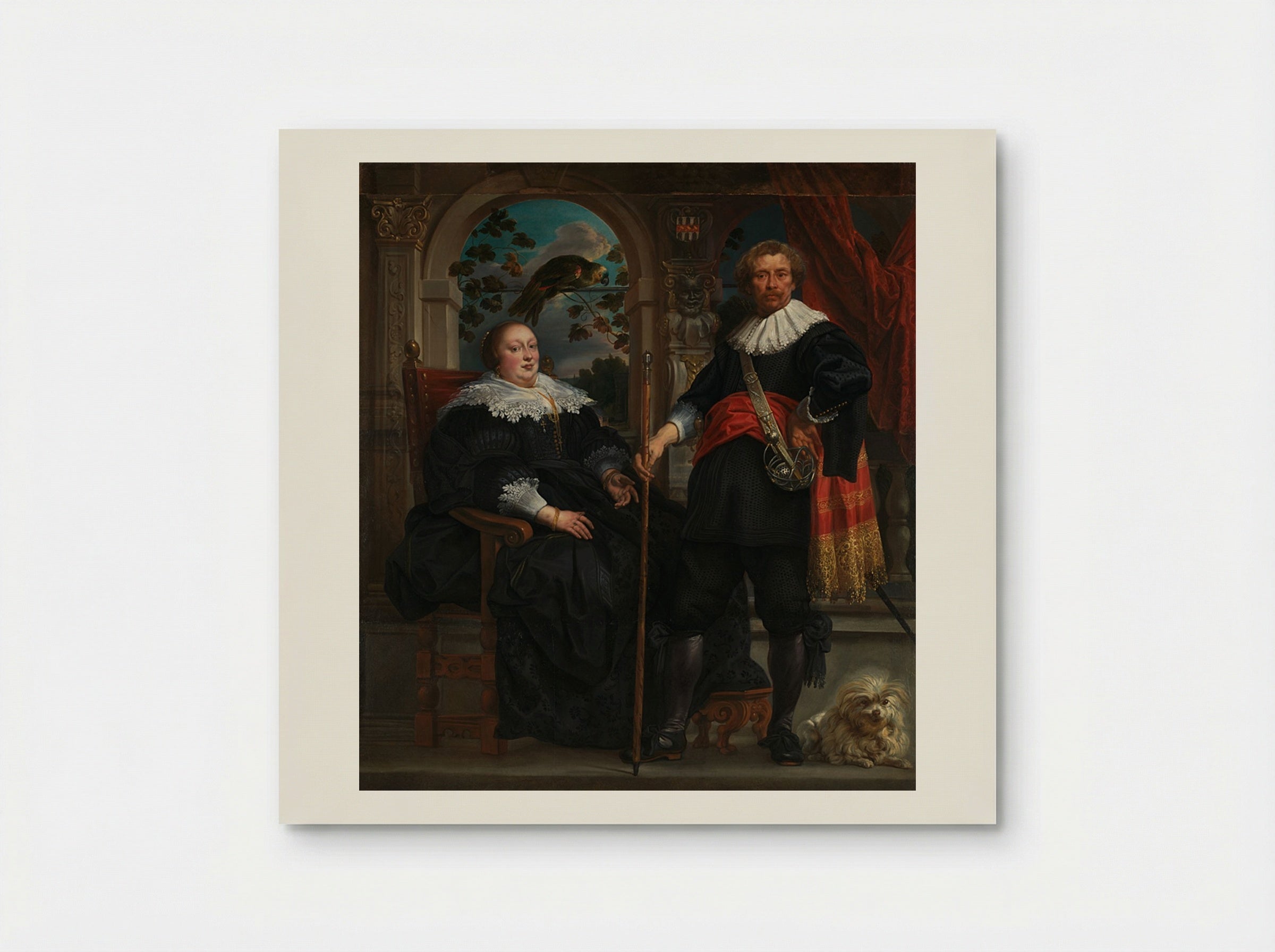 Govaert van Surpele and his wife - Jacob Jordaens - Poster