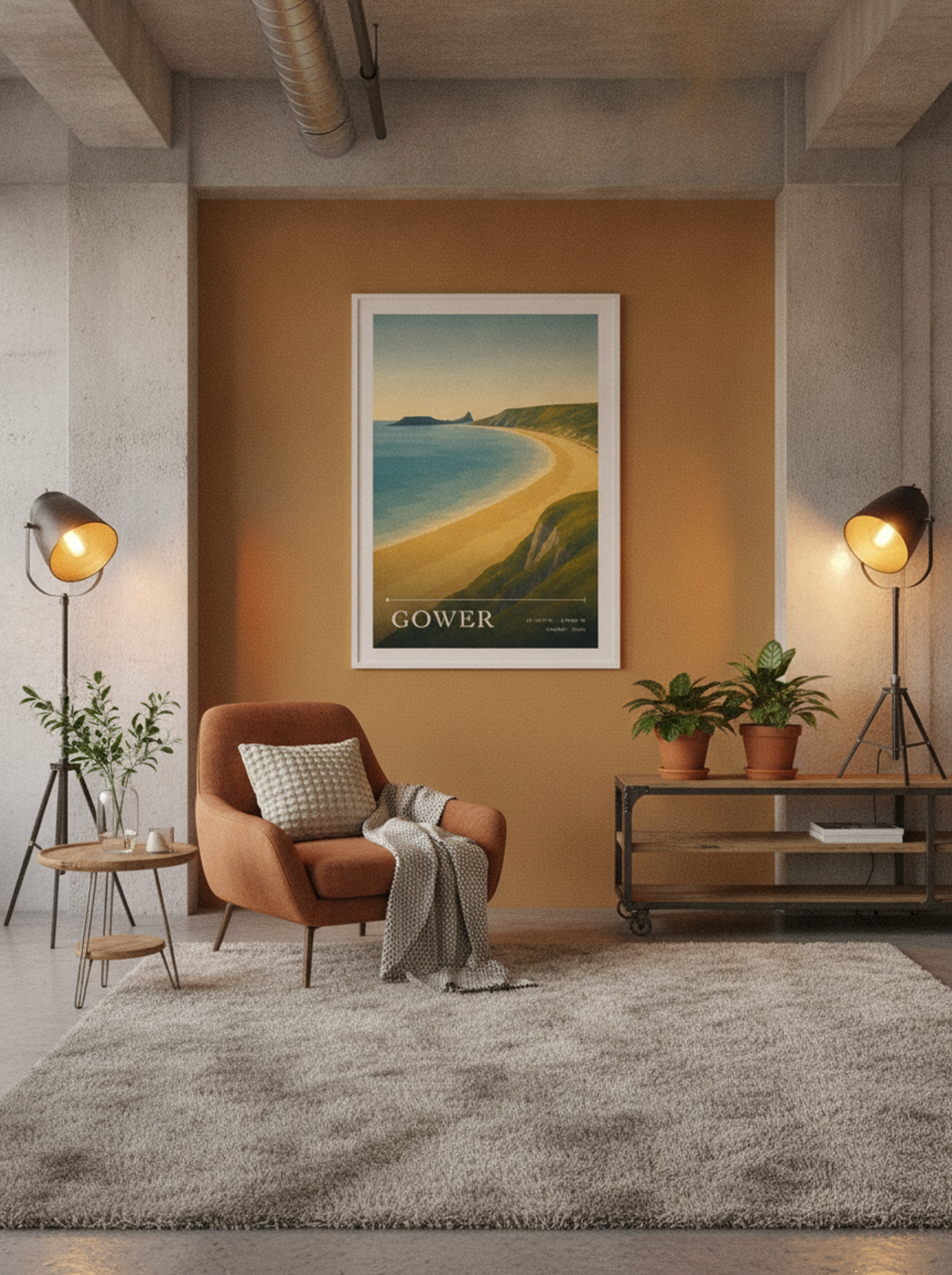 Gower Travel Poster - Lifestyle