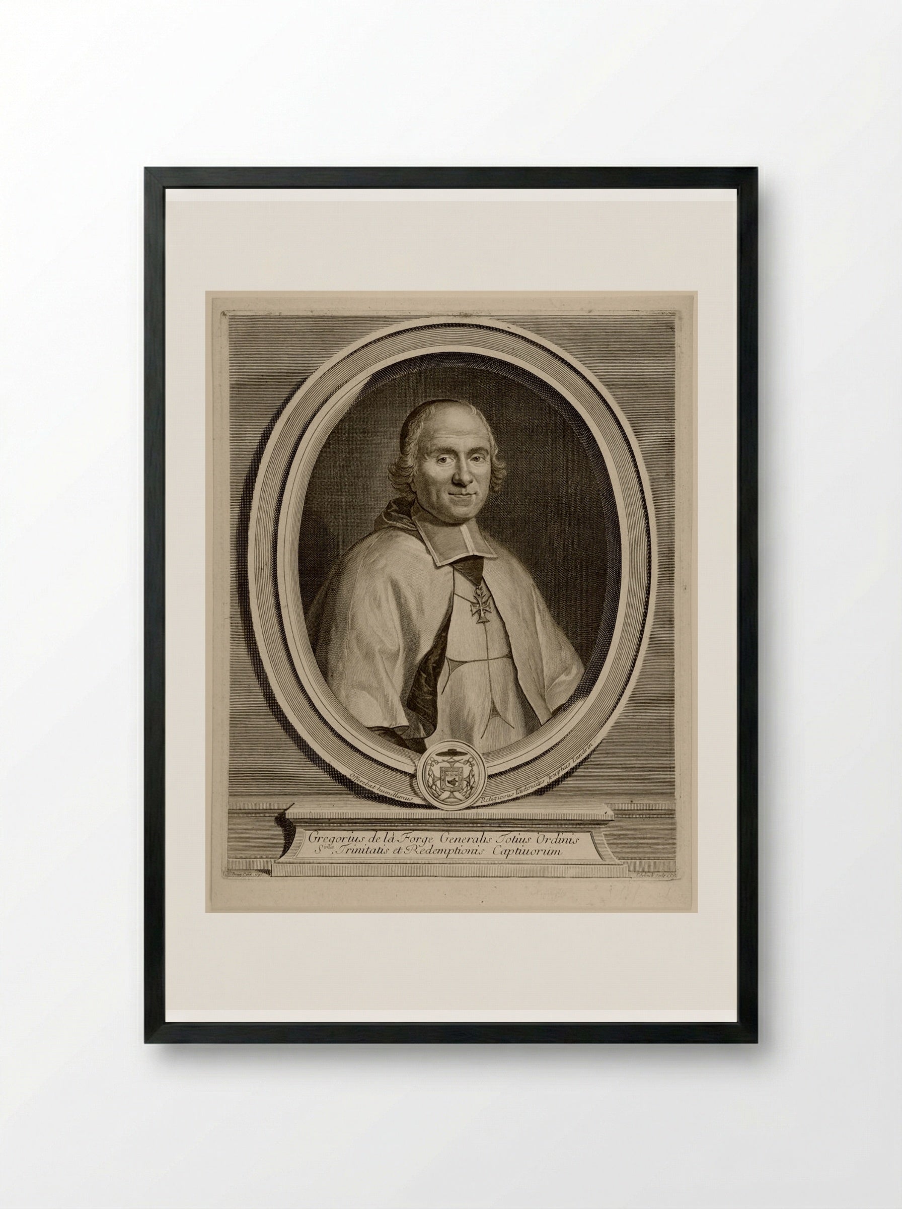 Grégoire de la Forge - Gérard Edelinck - Framed Print Black