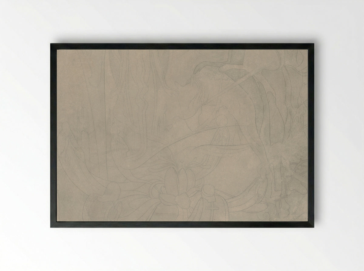 Graalridders - Johan Thorn Prikker - Framed Print Black