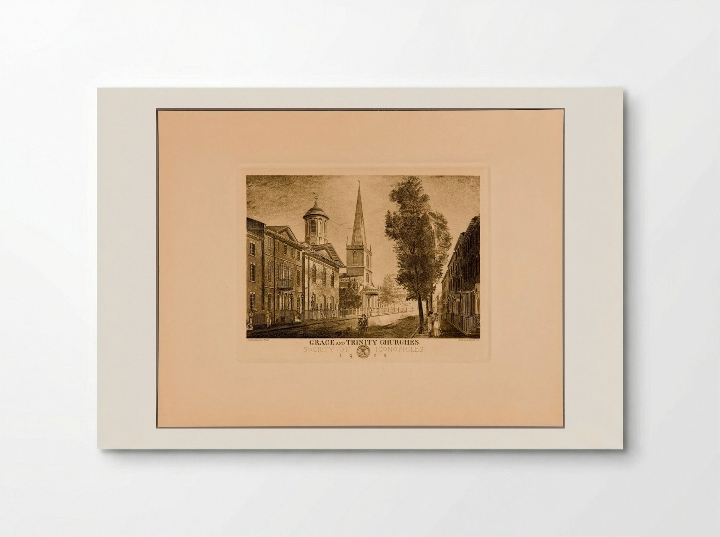 Grace and Trinity Churches - Sidney L. Smith - Poster