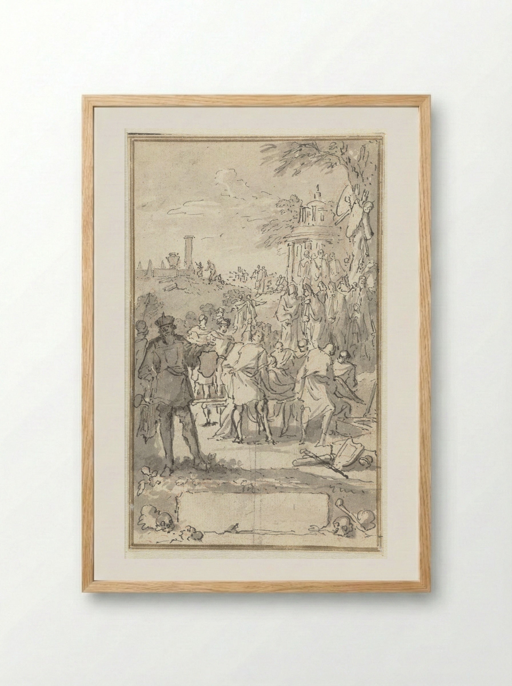 Graflegging (The Entombment) - Jan Goeree - Framed Print Wood